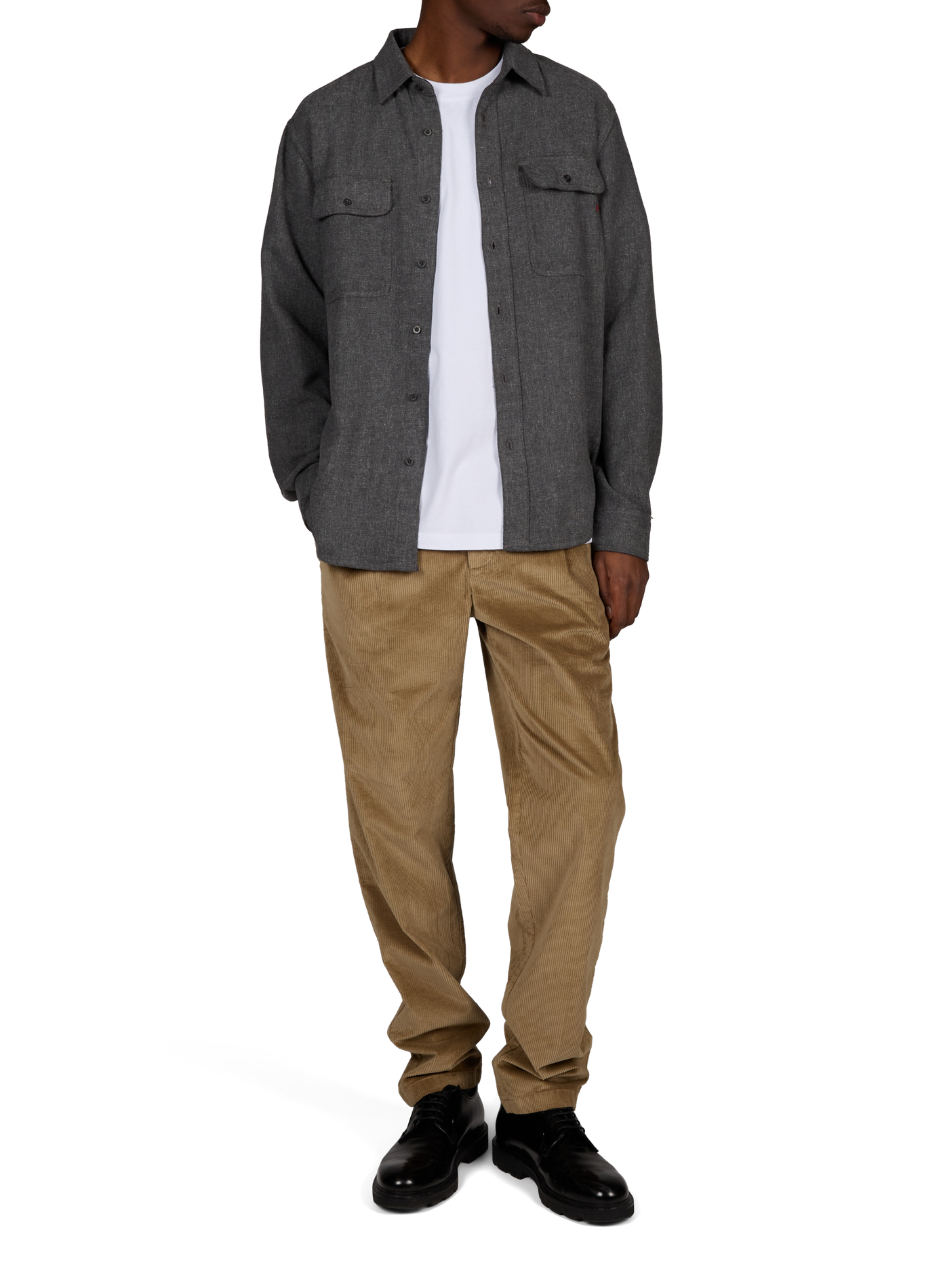 Straight cotton shirt REPLAY Beige