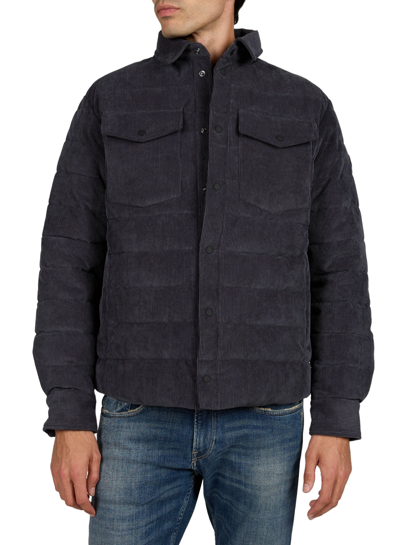 Blouson Jens dritto a coste SAVE THE DUCK Blu