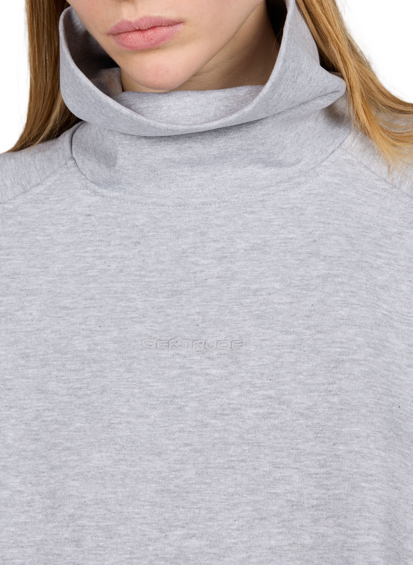 Loose-fit cotton-blend sweatshirt GERTRUDE Grey