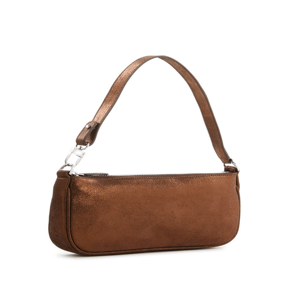 By Far Rachel Bear Leather Handbag In Brown