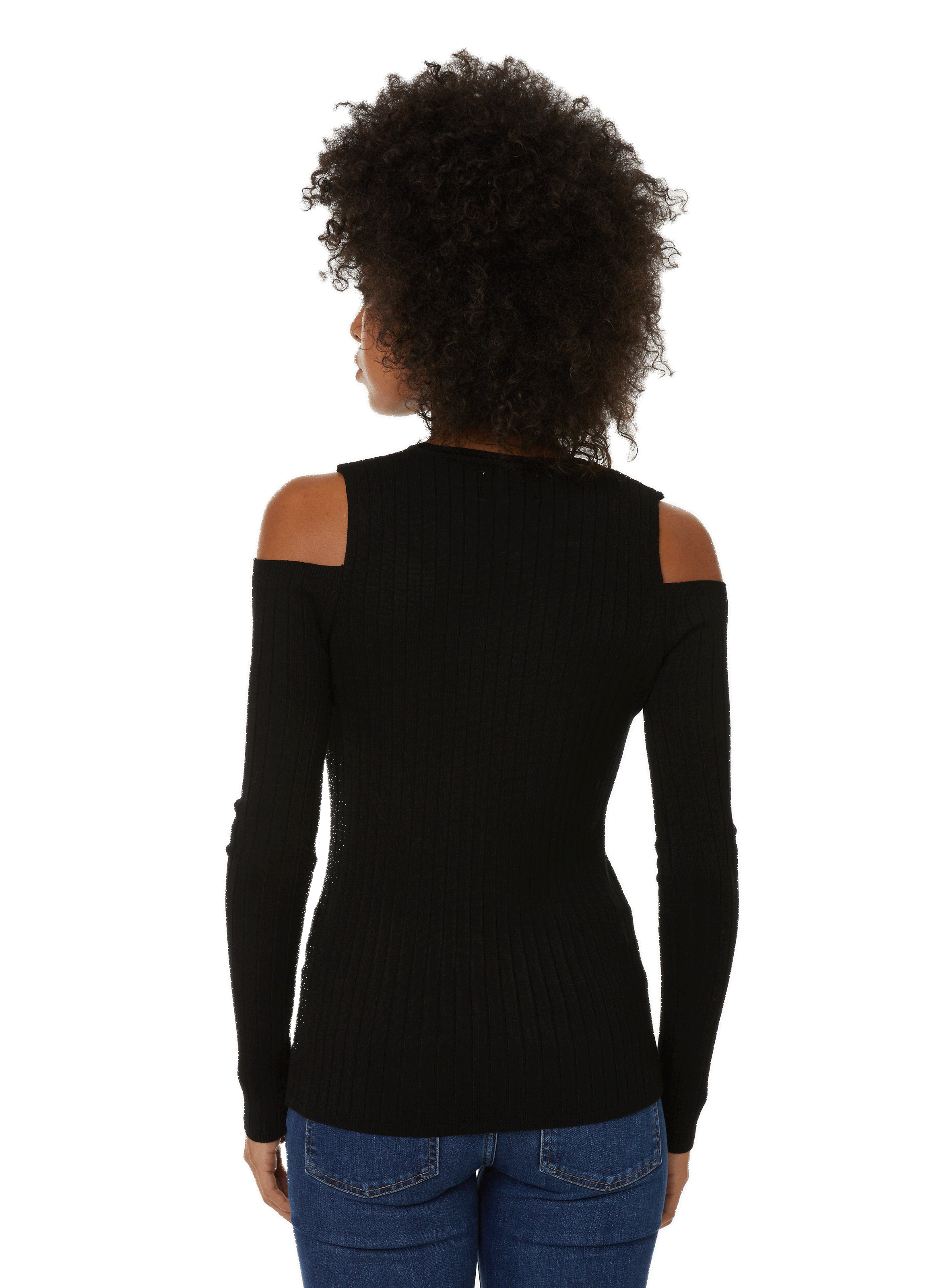 Pull avec découpes épaules SAISON 1865 Noir