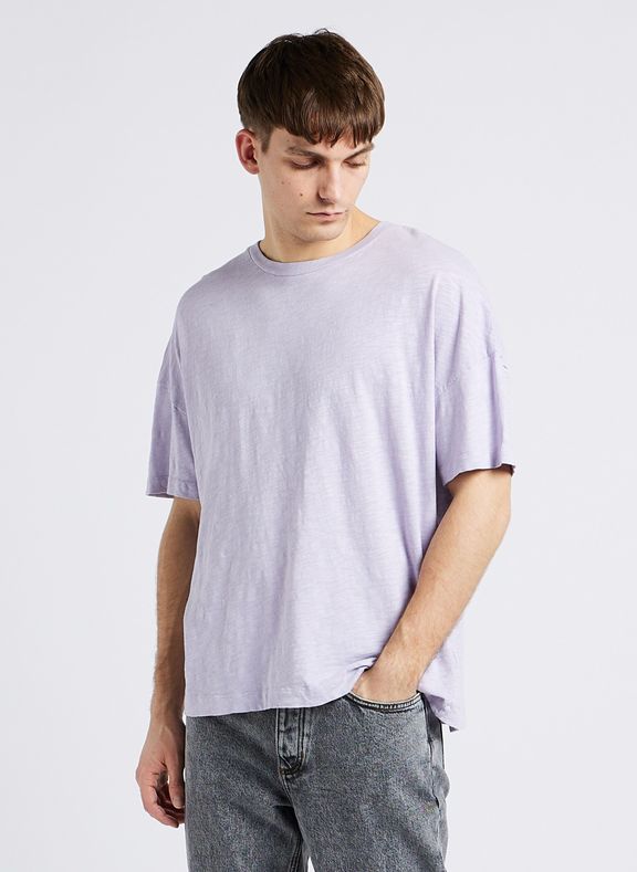 AMERICAN VINTAGE Tee-shirt col rond loose-fit en coton bysapick Violet