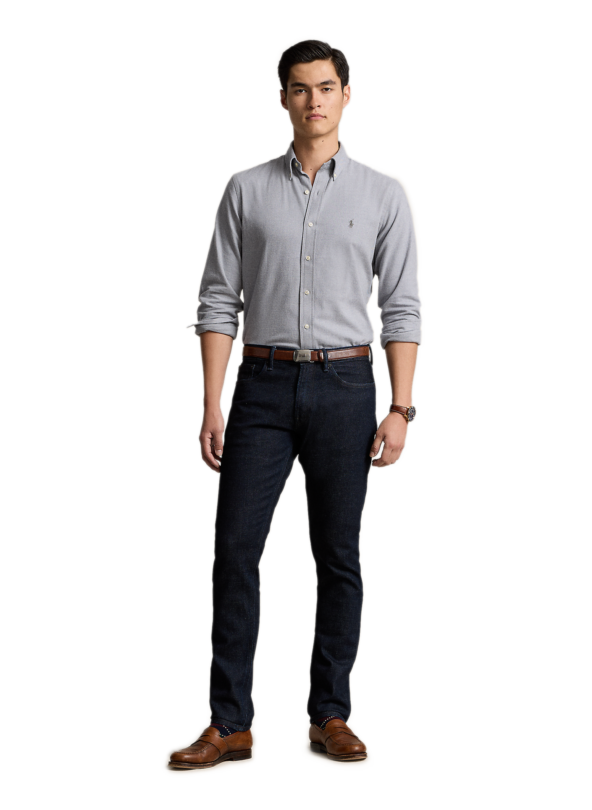 Cotton shirt POLO RALPH LAUREN Grey