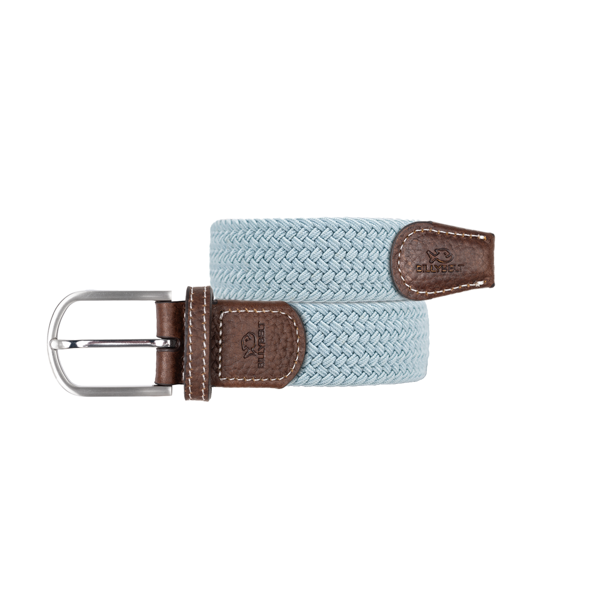 BILLYBELT Ceinture tressée élastique unie Bleu