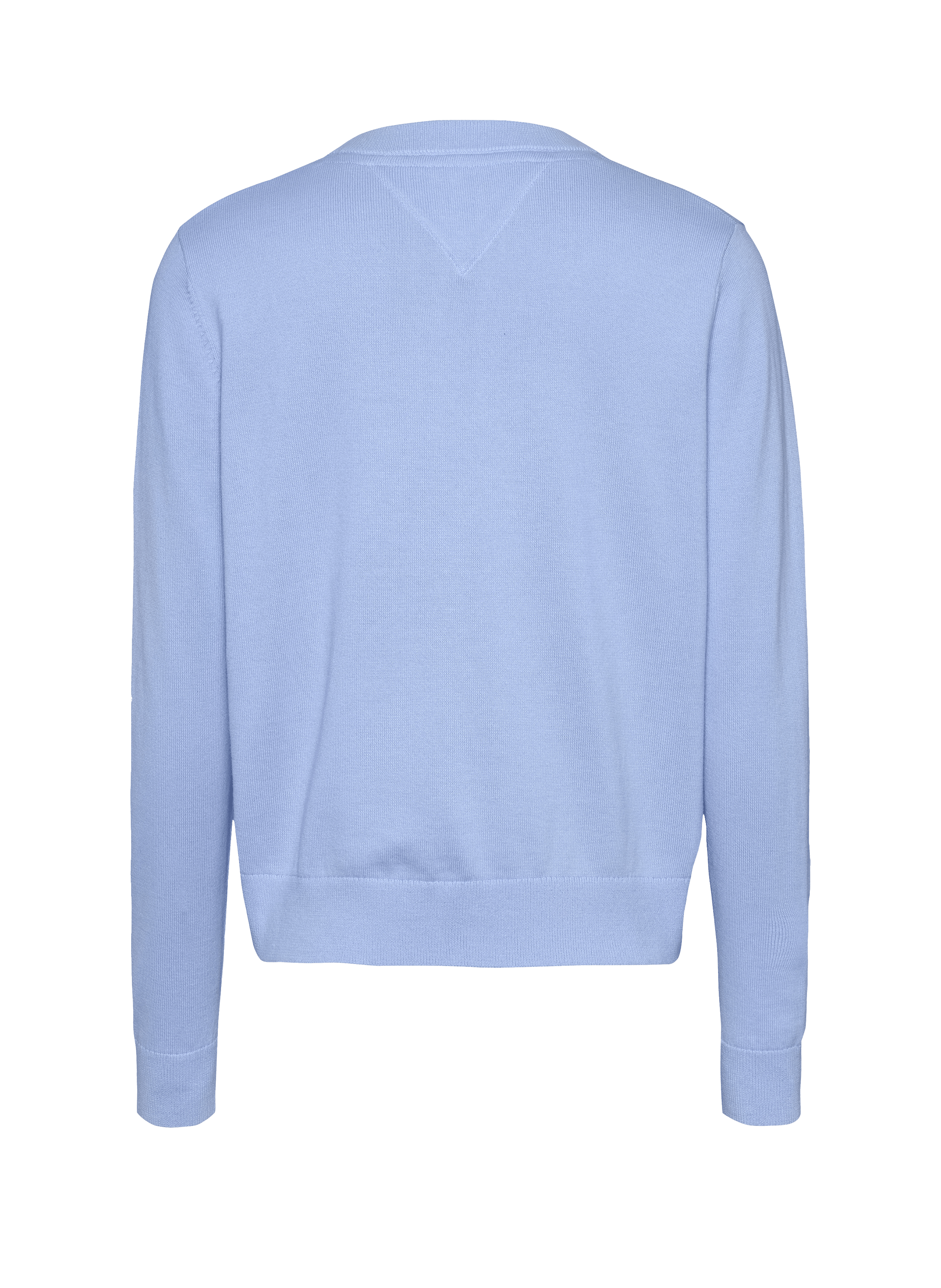 Pull col V en coton TOMMY HILFIGER Bleu