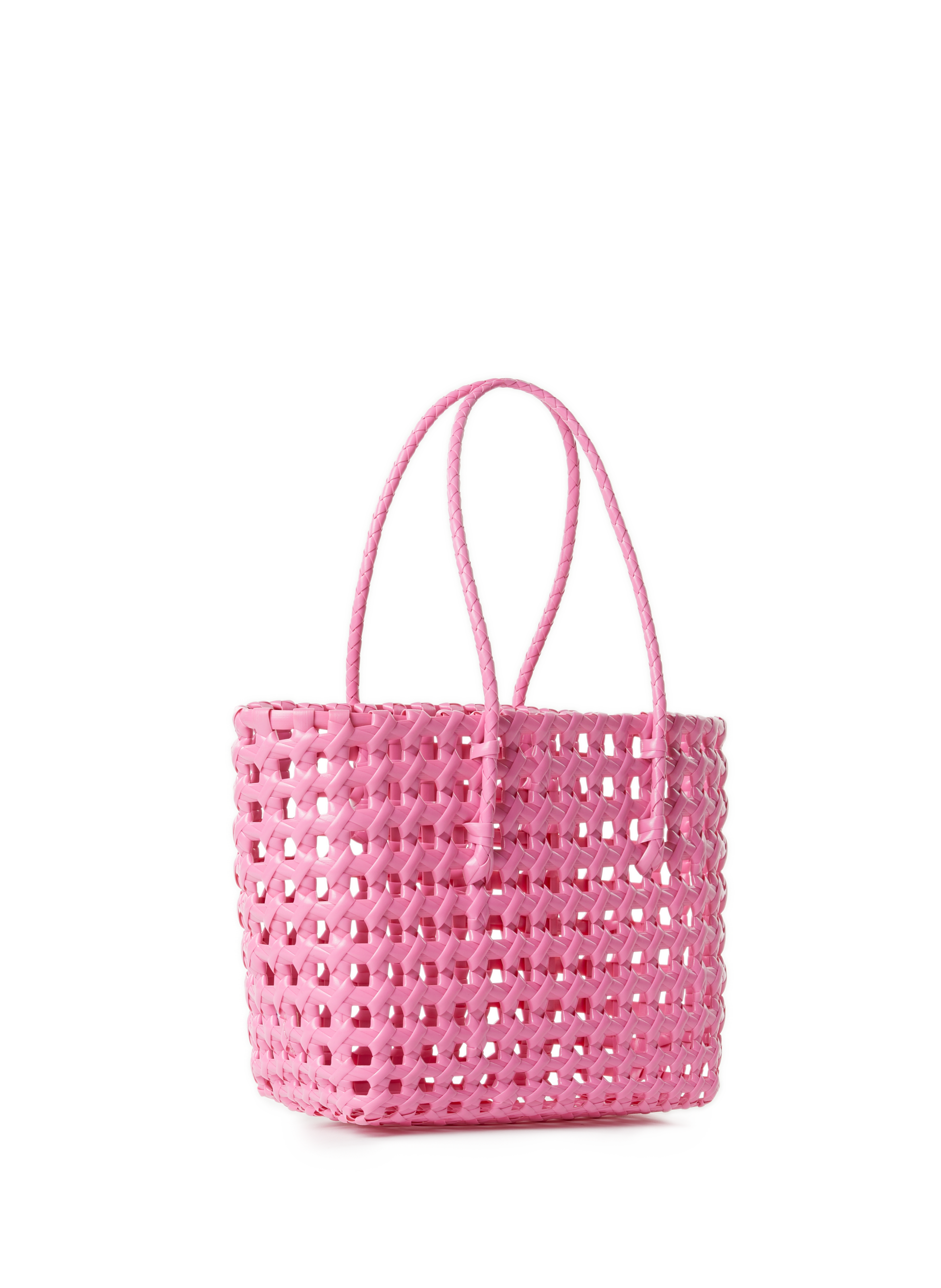 Sac cabas tressé AU PRINTEMPS PARIS Rose