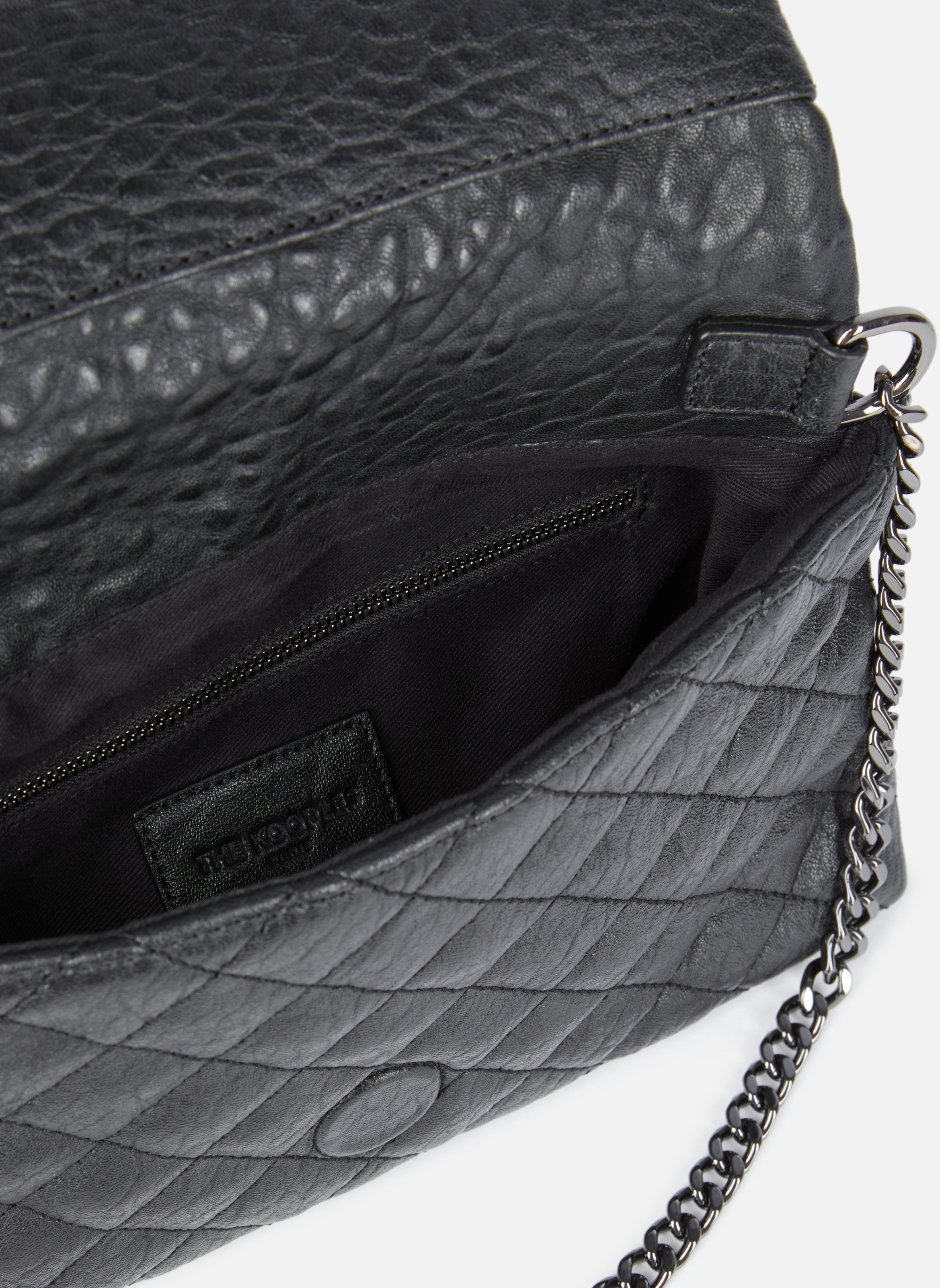 Pochette héritage small en cuir THE KOOPLES Noir