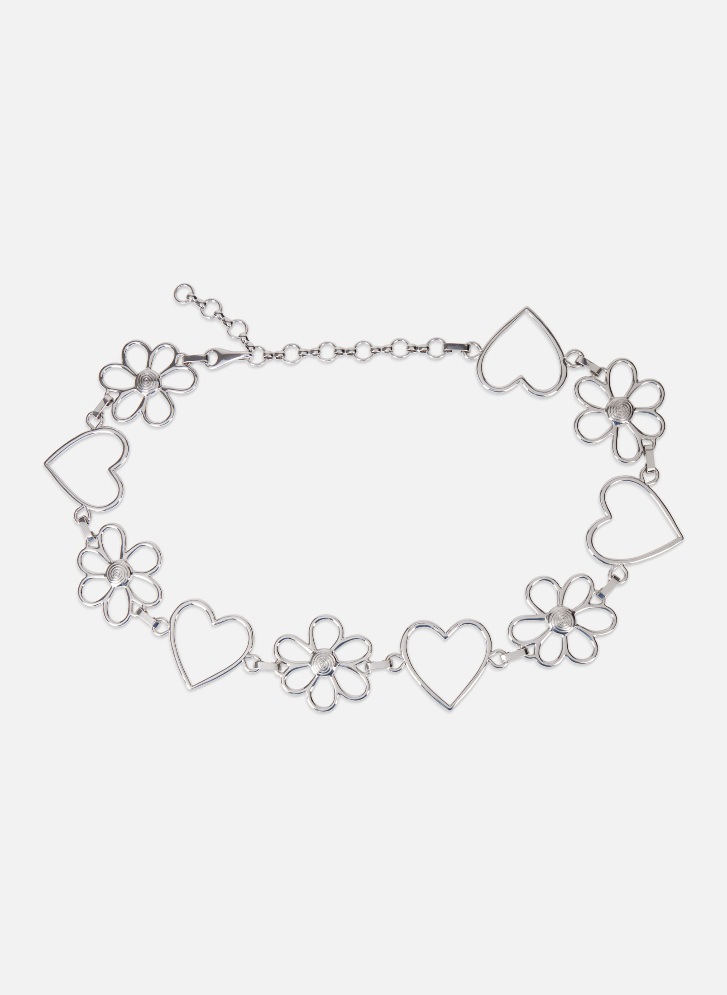 Ceinture chaîne cœurs et fleurs THE KOOPLES Gris