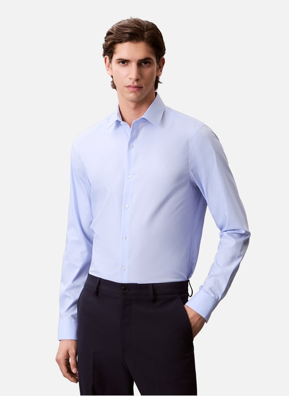 Chemise uni Bleu by CALVIN KLEIN CALVIN KLEIN Chemise uni Bleu
