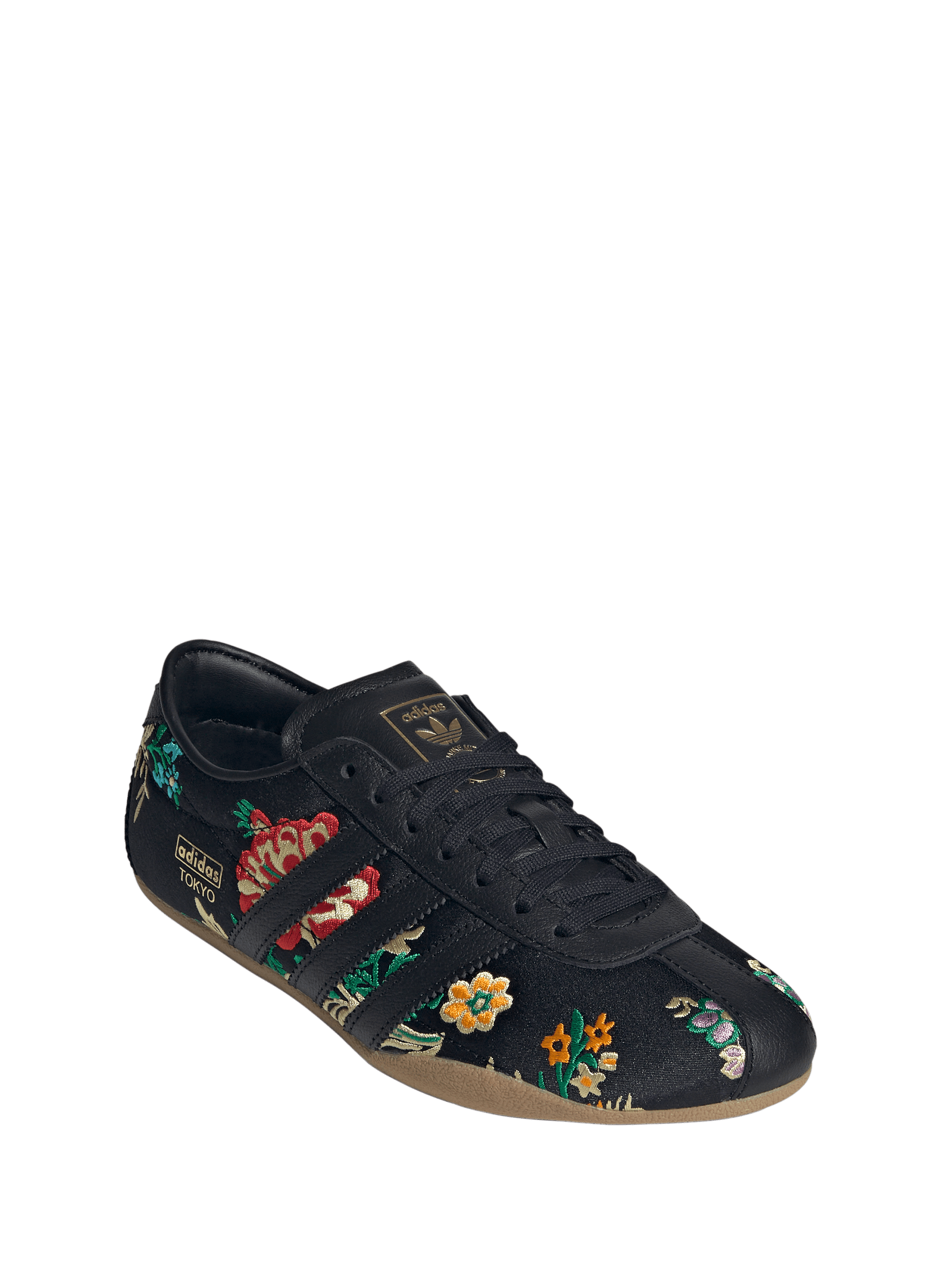 Embroidered floral sneakers ADIDAS Black