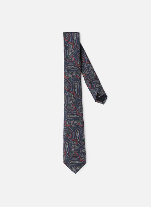 Silk paisley pattern tie Multicolour by AU PRINTEMPS PARIS AU PRINTEMPS PARIS Silk paisley pattern tie Multicolour