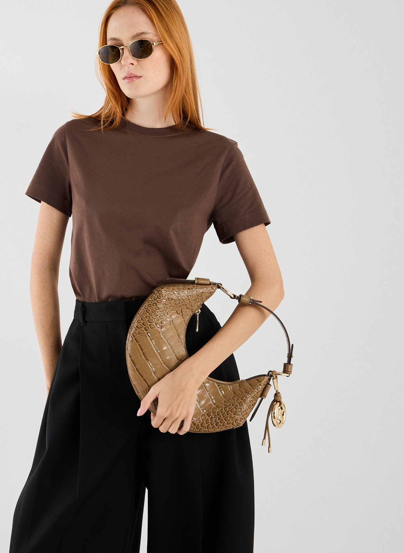 Sac à main texturé Koa en cuir  MICHAEL KORS Marron