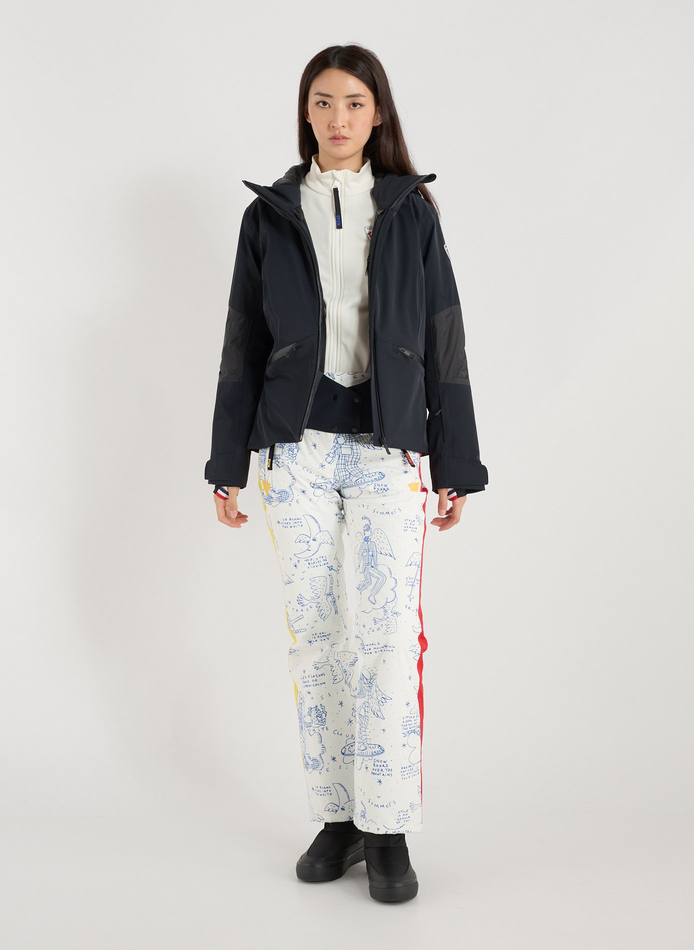 Ski jacket with hood ROSSIGNOL Black