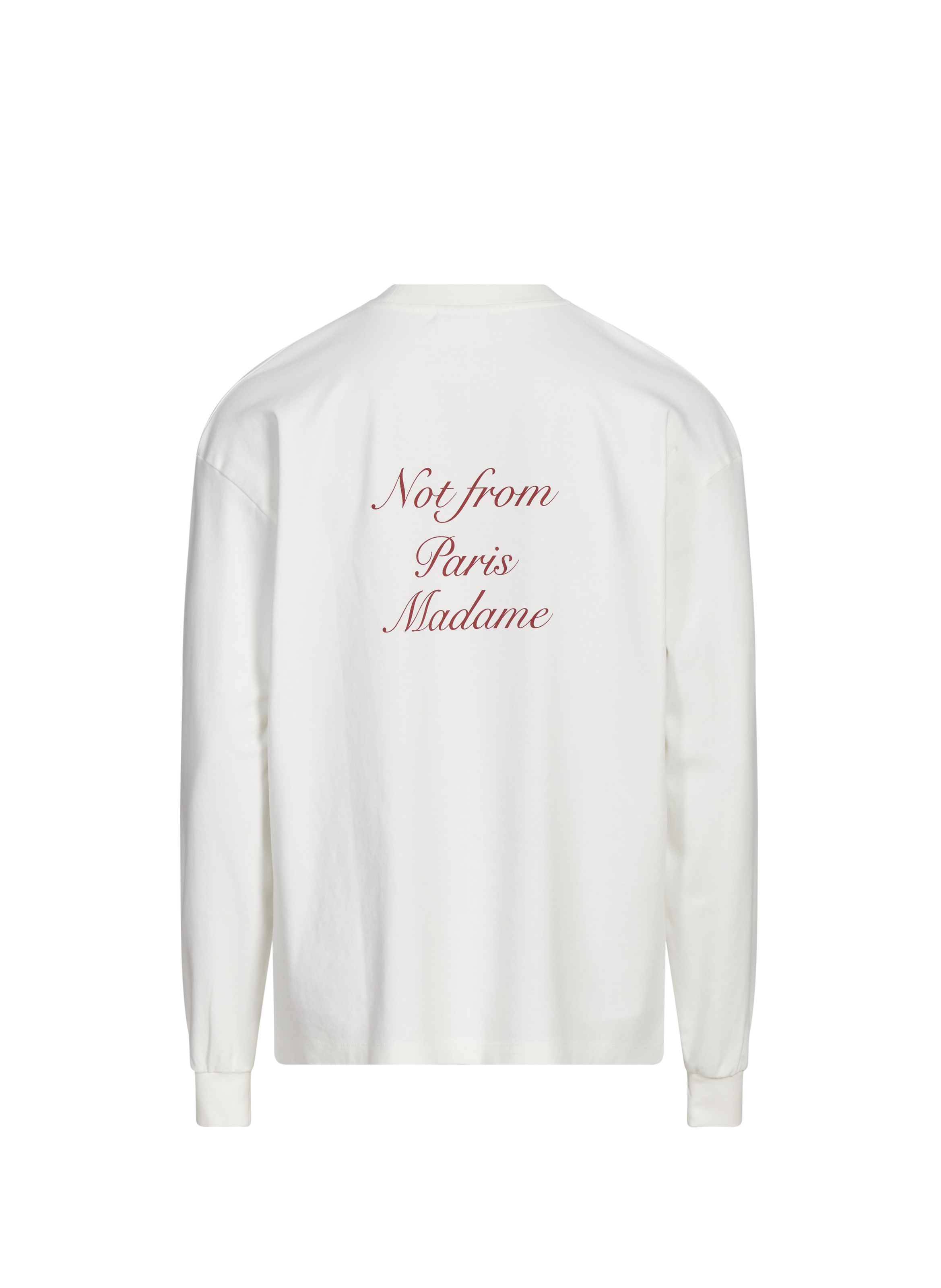 Le T-shirt slogan Calligraphy DROLE DE MONSIEUR Beige