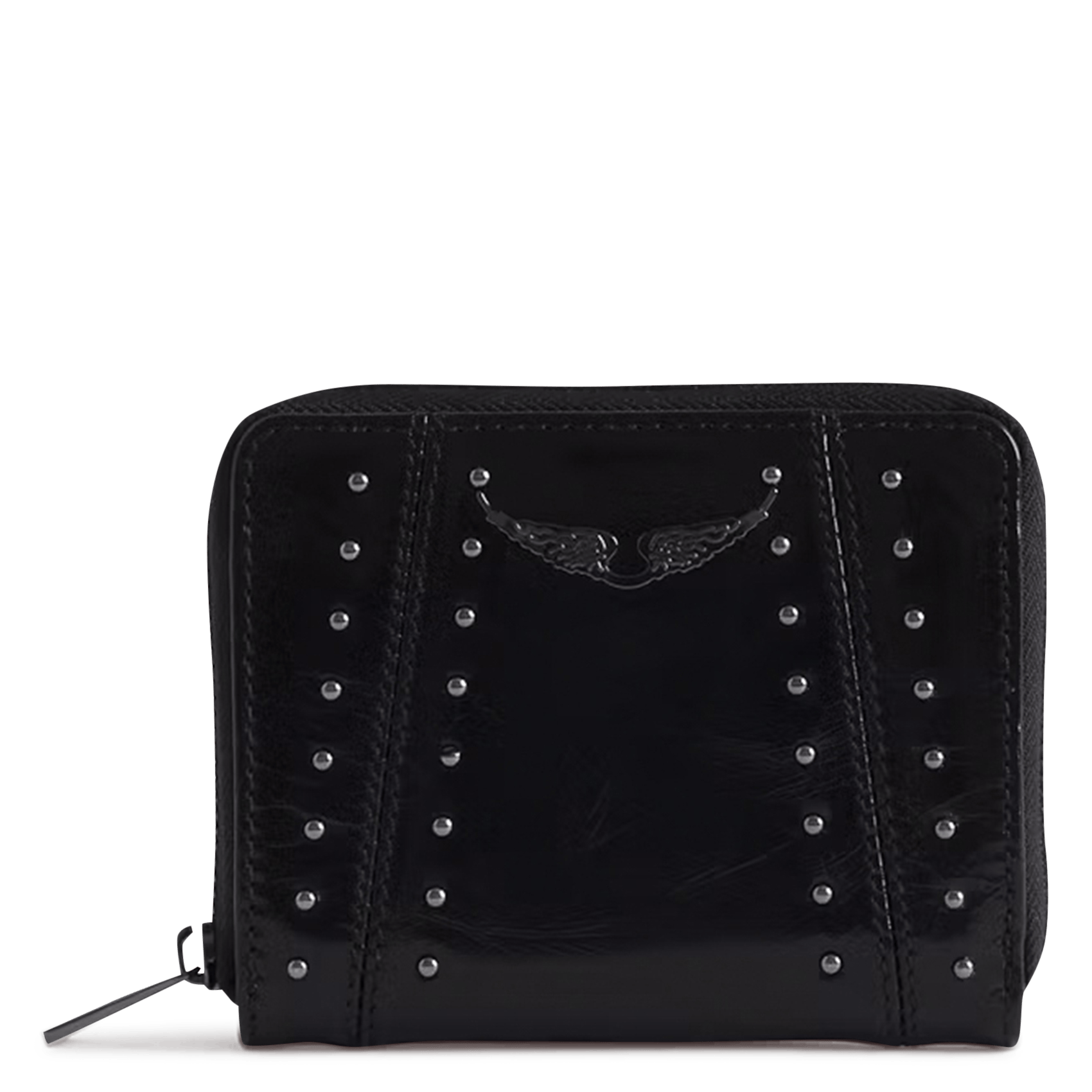 Portefeuille en cuir mini zv ZADIG&VOLTAIRE Noir