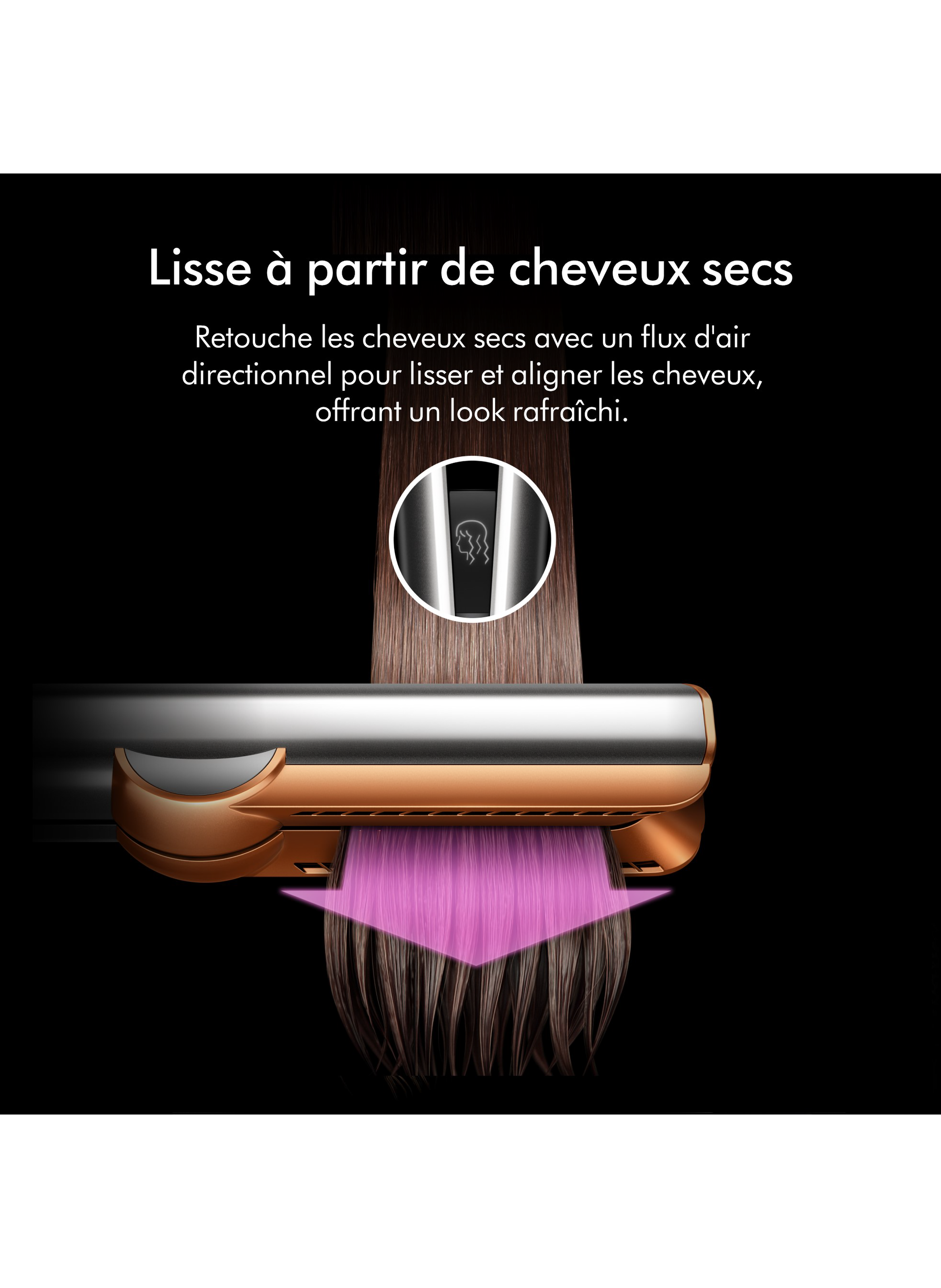 Airstrait&lt;sup&gt; &lt;/sup&gt;straighteners DYSON Nickel/cuivré