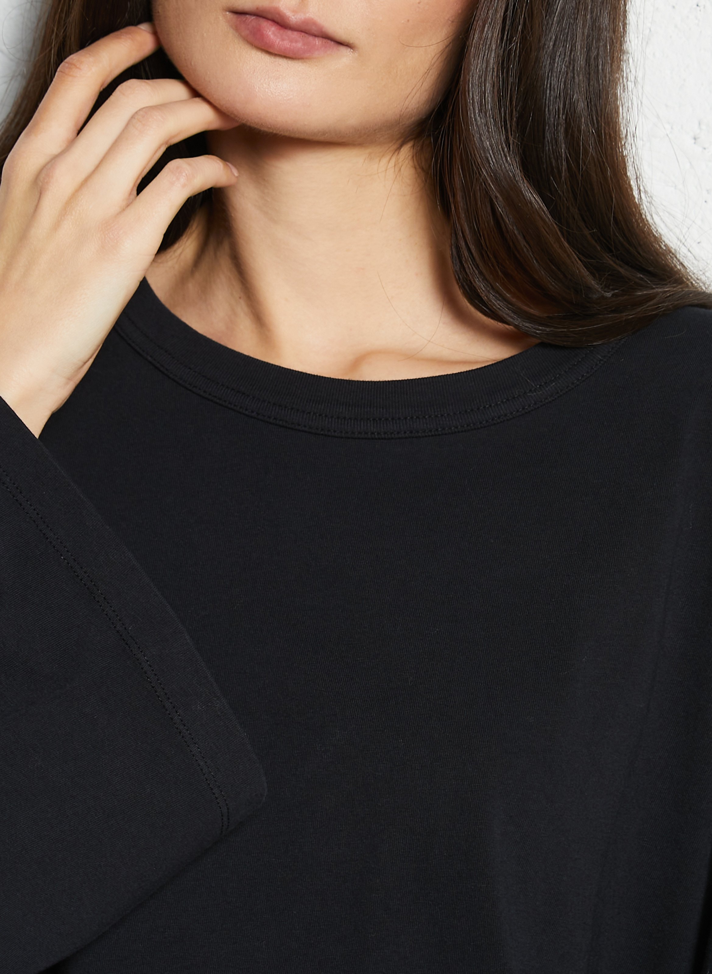 Tee-shirt ample manches longues Fizvalley AMERICAN VINTAGE Noir