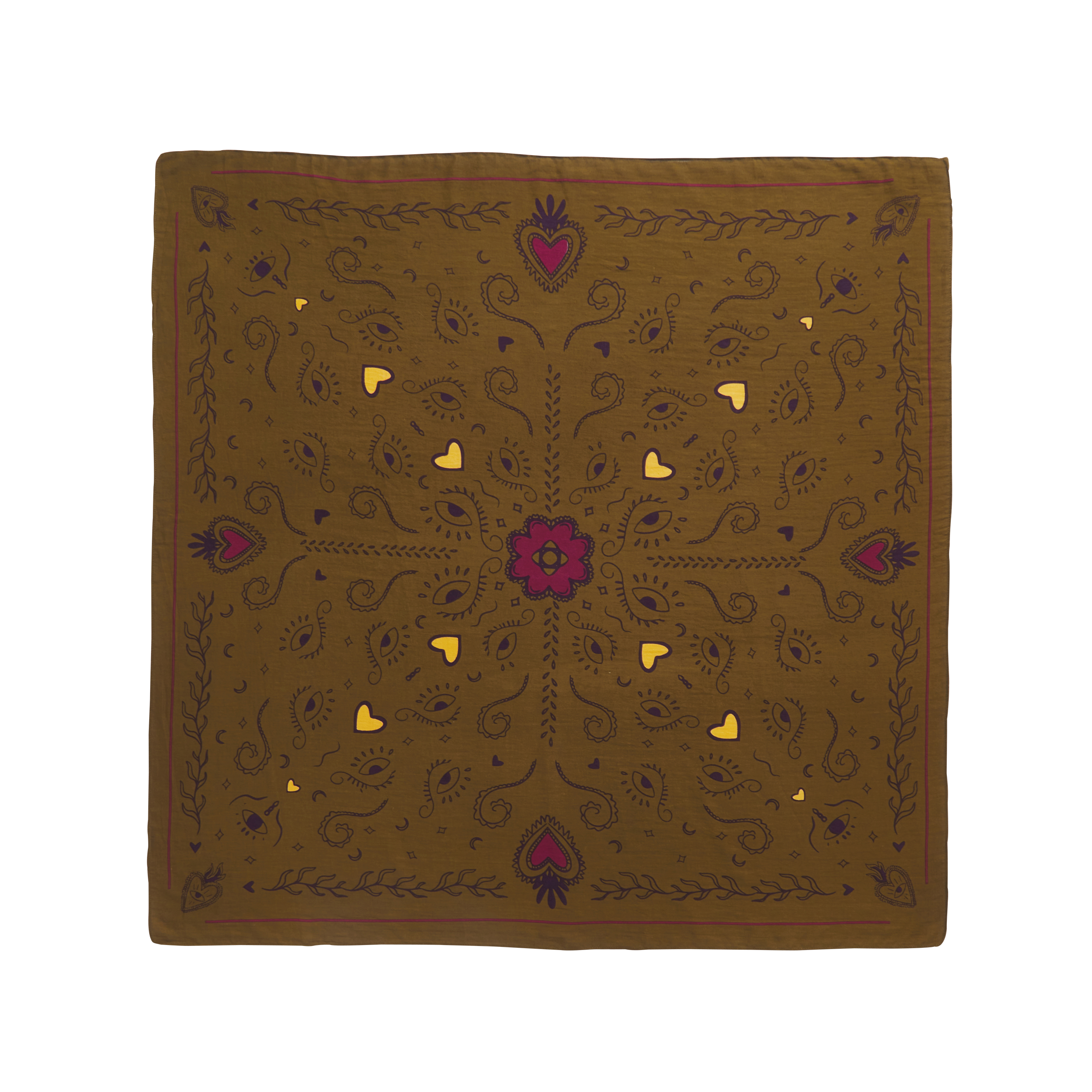 Foulard en coton biologique lise BILLYBELT Kaki