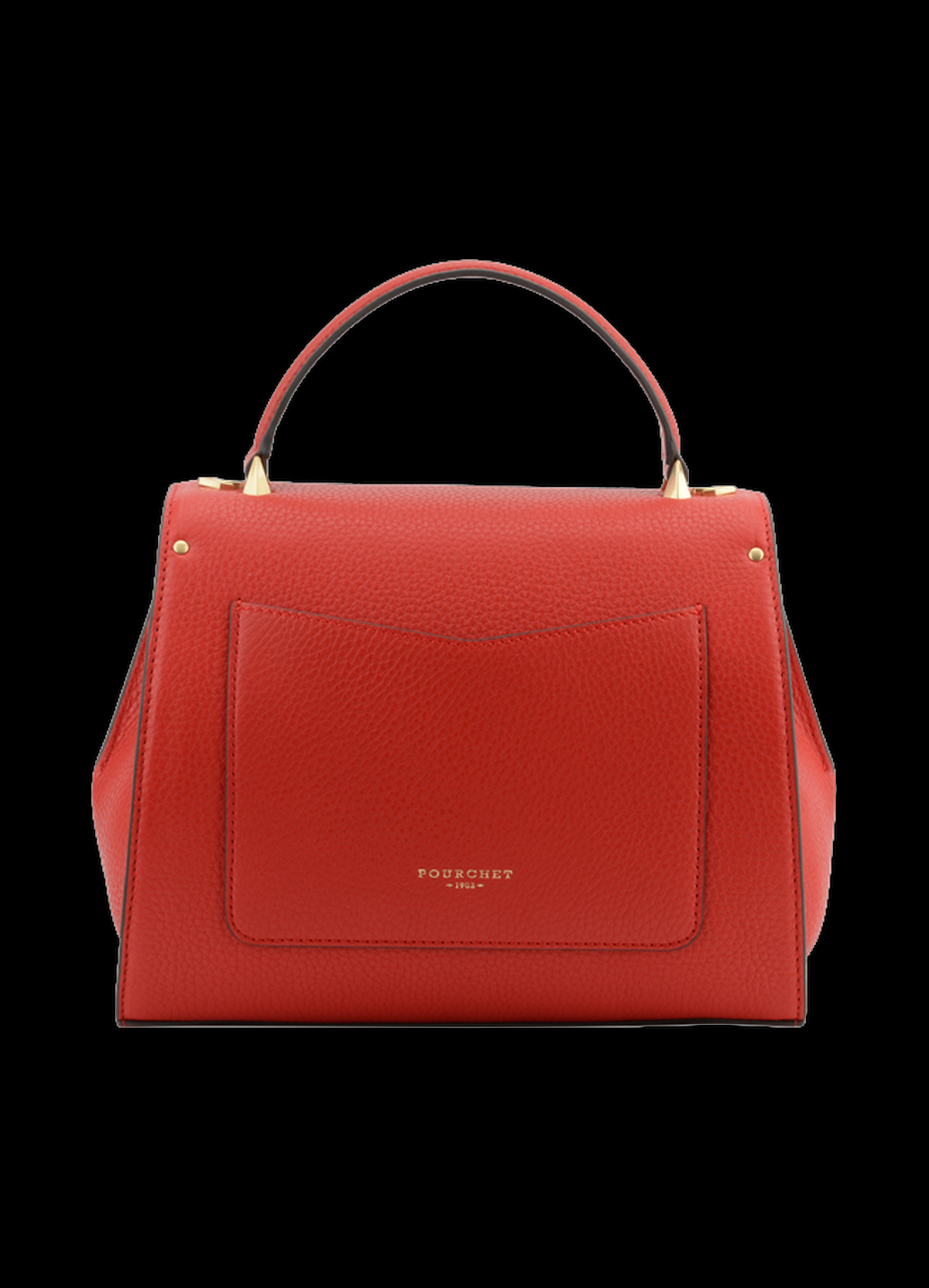 Sèvres | sac porté main mm POURCHET Rouge