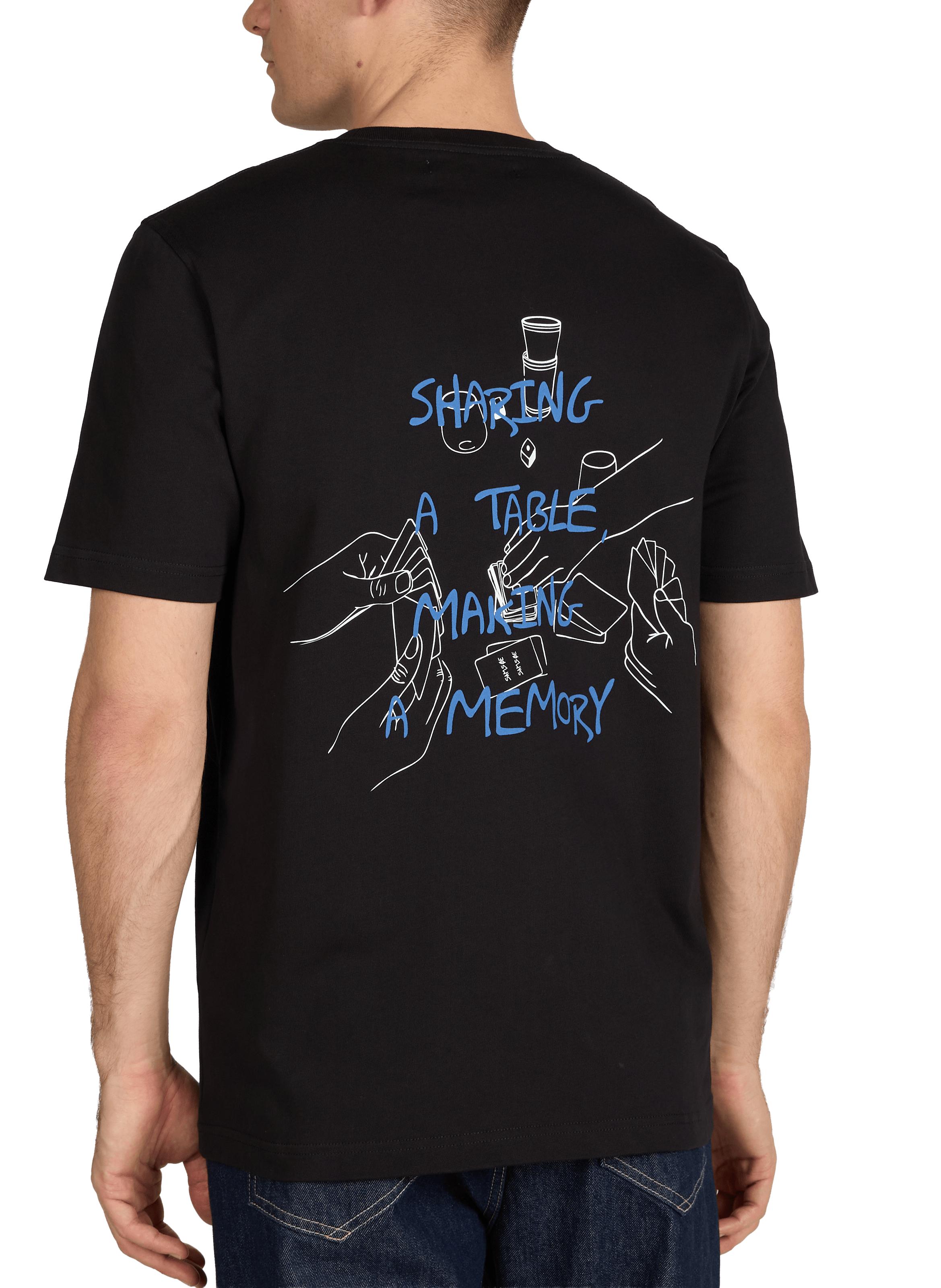 T-shirt Sacards en coton biologique SAMSOE SAMSOE Noir