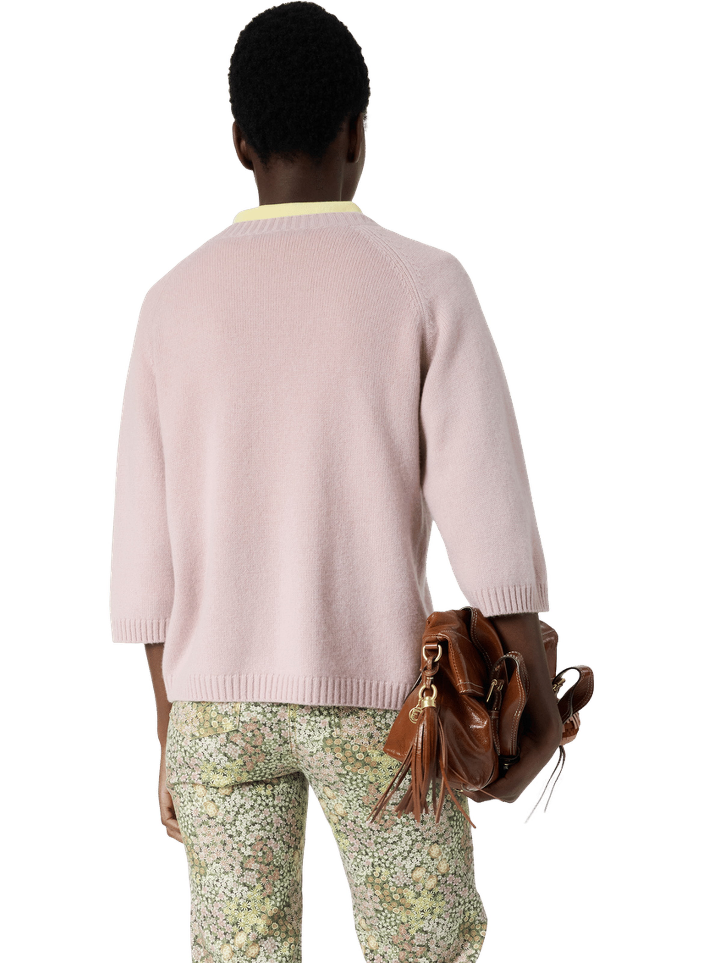 Pull à col rond en cachemire - liviah GERARD DAREL Rose