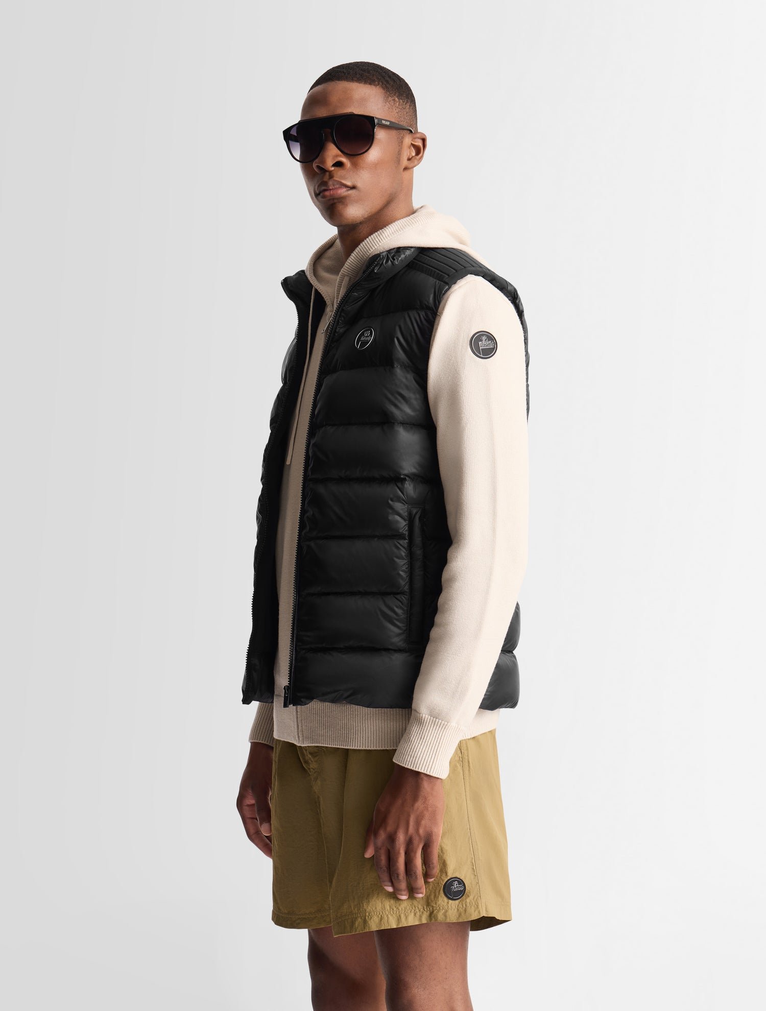 Doudoune sans manches gorvone col montant coupe regular FUSALP Noir