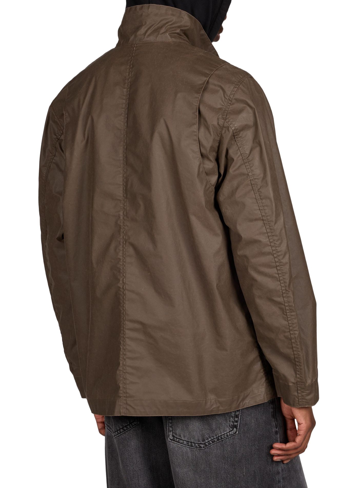 High-neck jacket STONE ISLAND Brown
