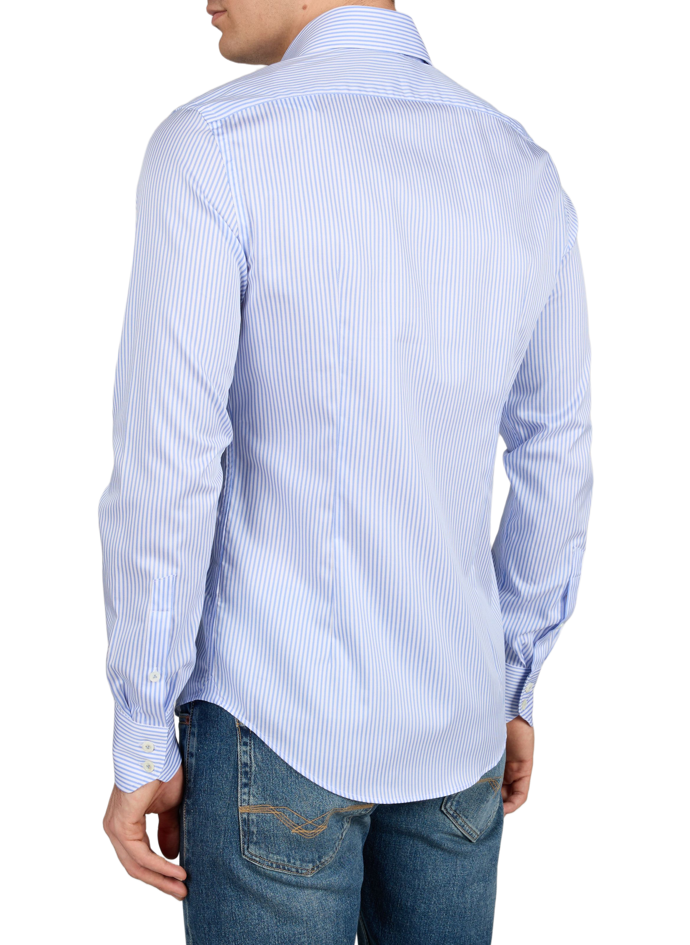 Chemise à rayures en coton VAN LAACK Bleu