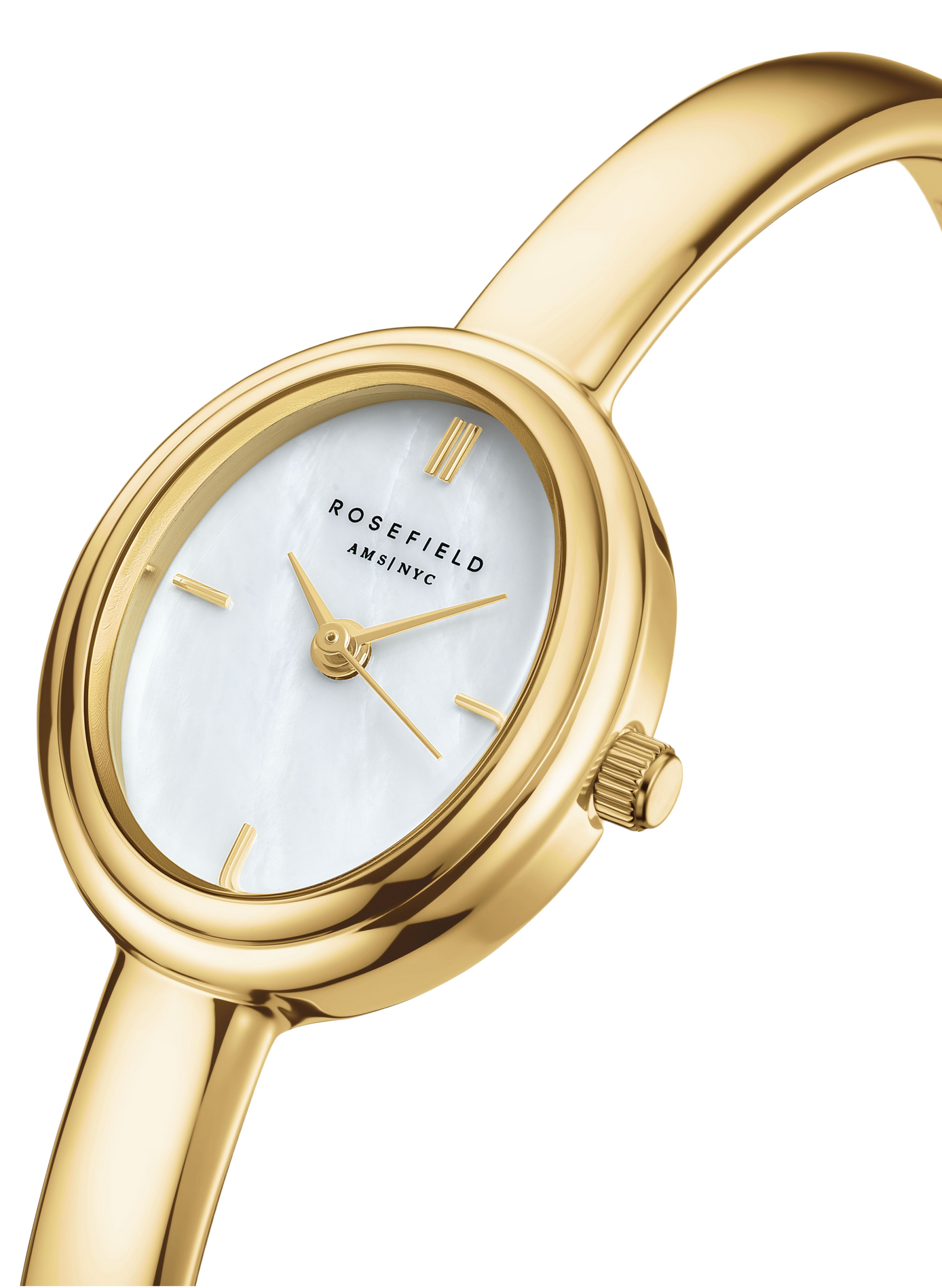 Montre analogique Bangle en acier inoxydable ROSEFIELD Blanc