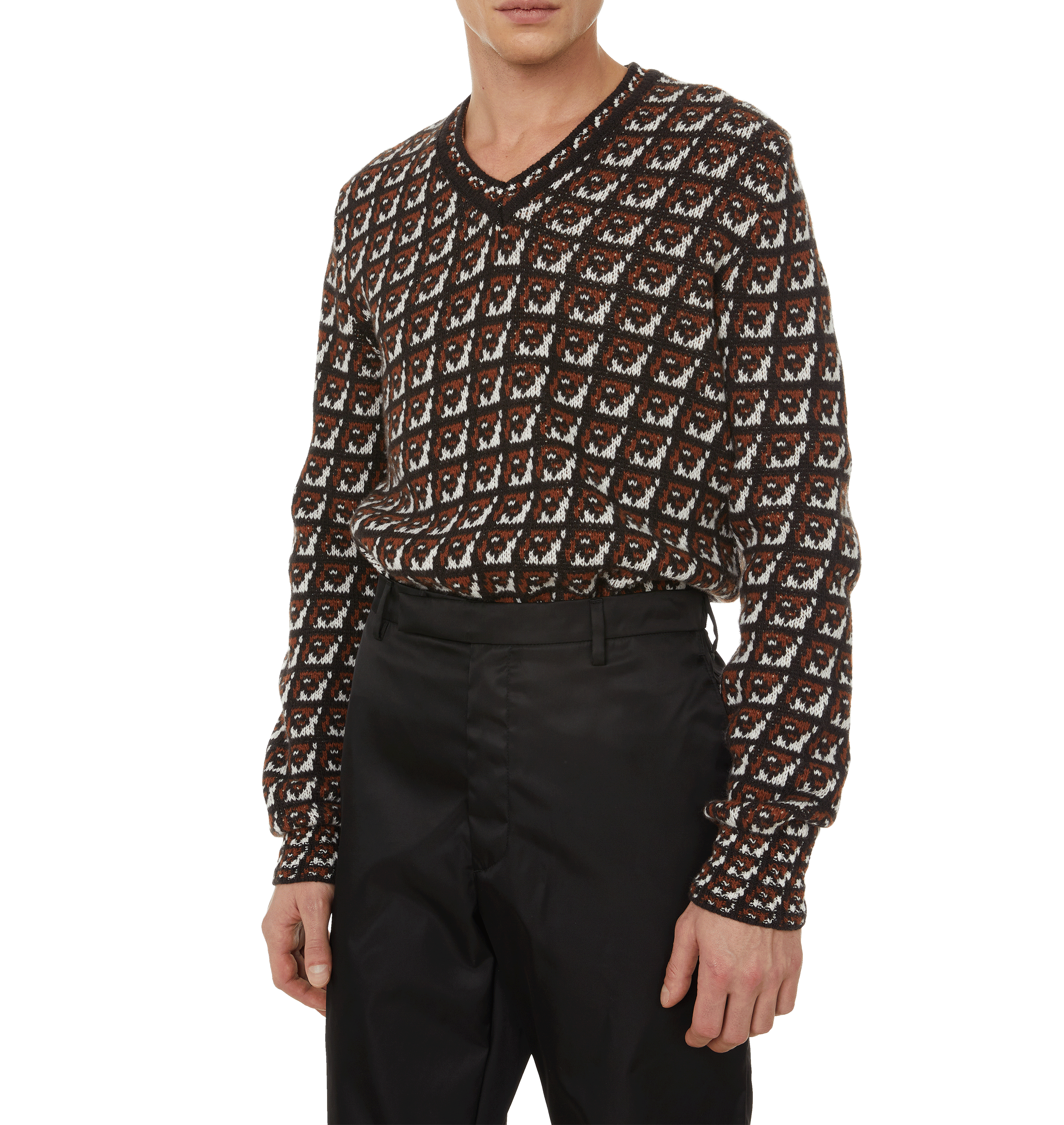 Patterned jumper PRADA Brown
