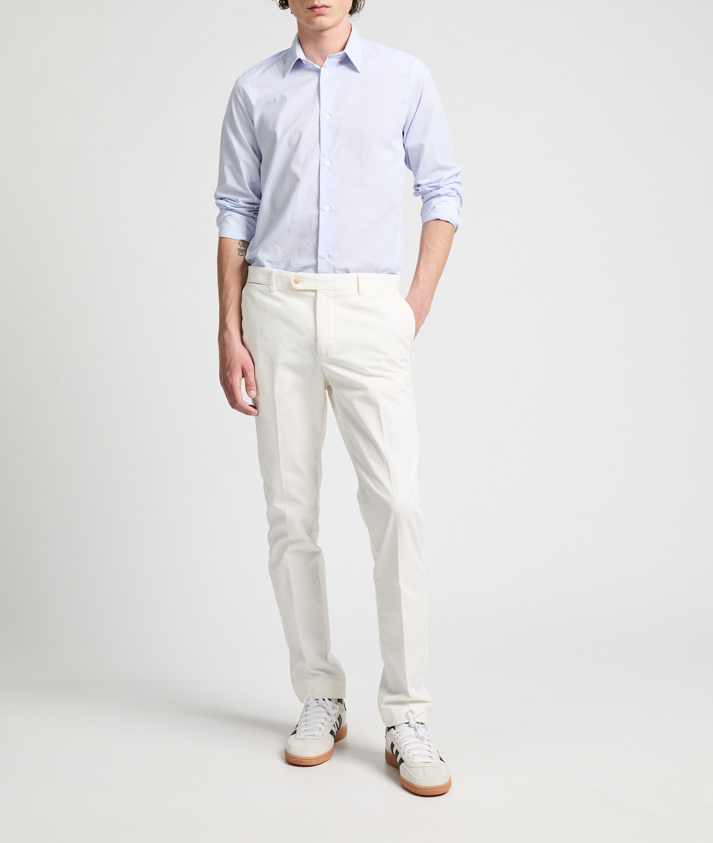 Cotton patterned shirt AU PRINTEMPS PARIS Blue