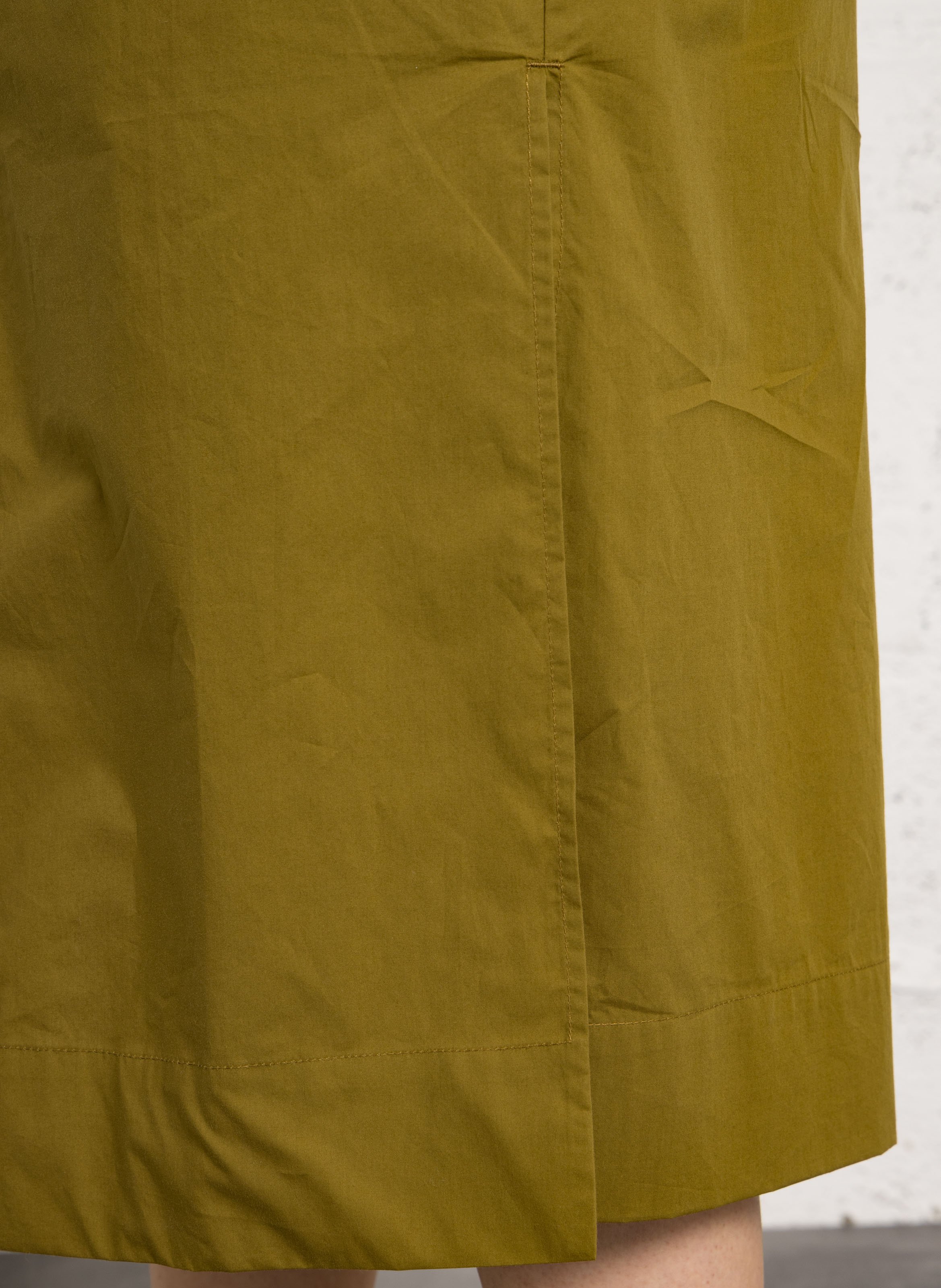 Robe midi en coton bio col rond ianni SOEUR Vert