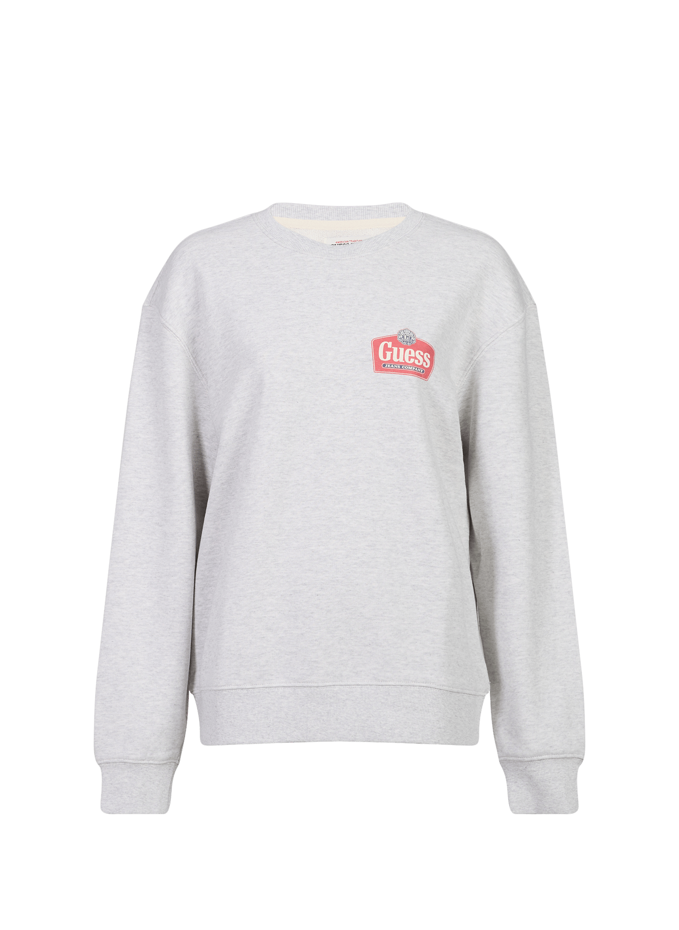 Straight cotton sweatshirt GUESS Grey