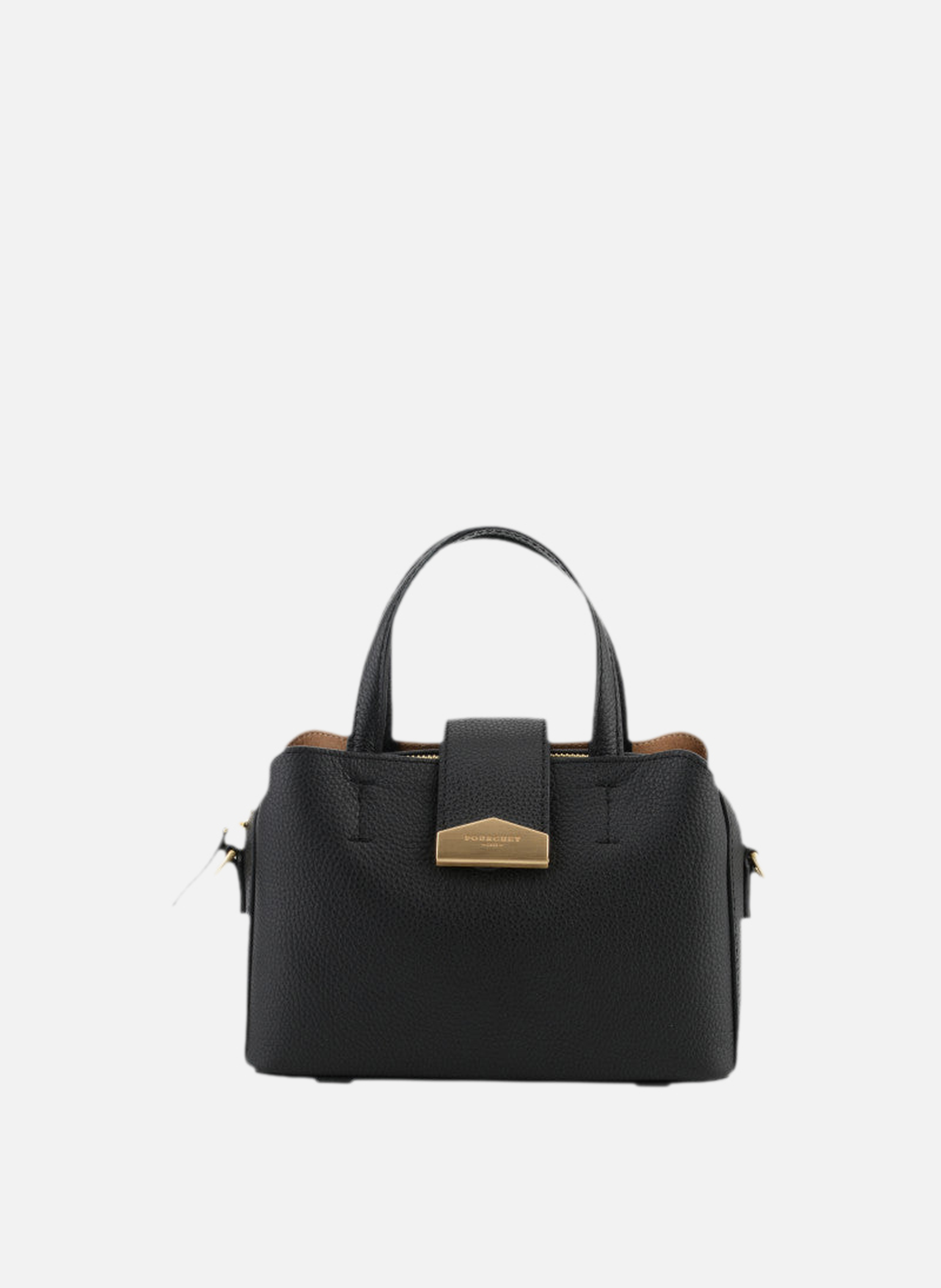 Cavalcade | sac porté épaule mm en cuir de vachette | Noir POURCHET Femme