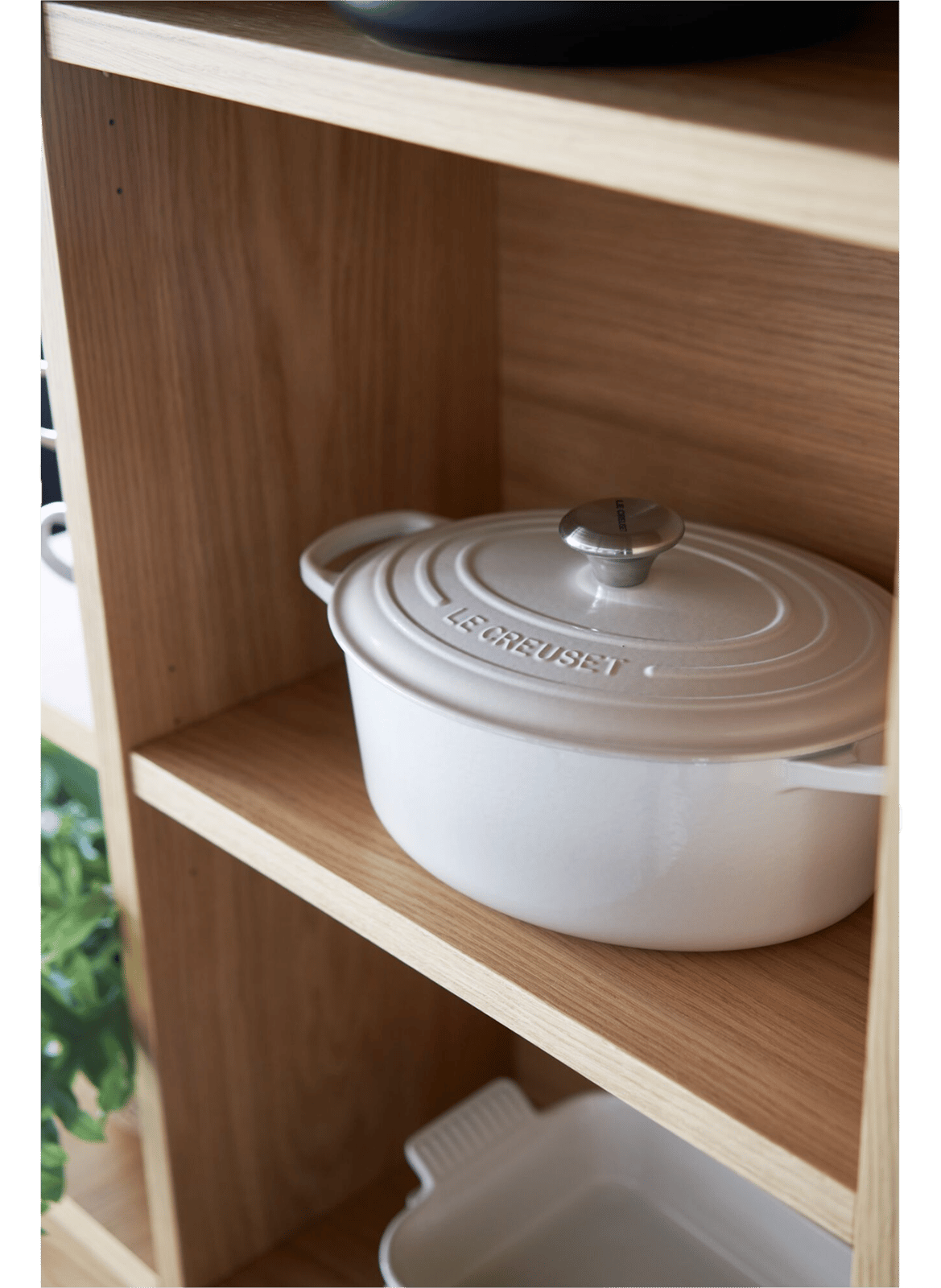 Ovale gusseiserner Schmortopf mit Emaillebeschichtung LE CREUSET Beige
