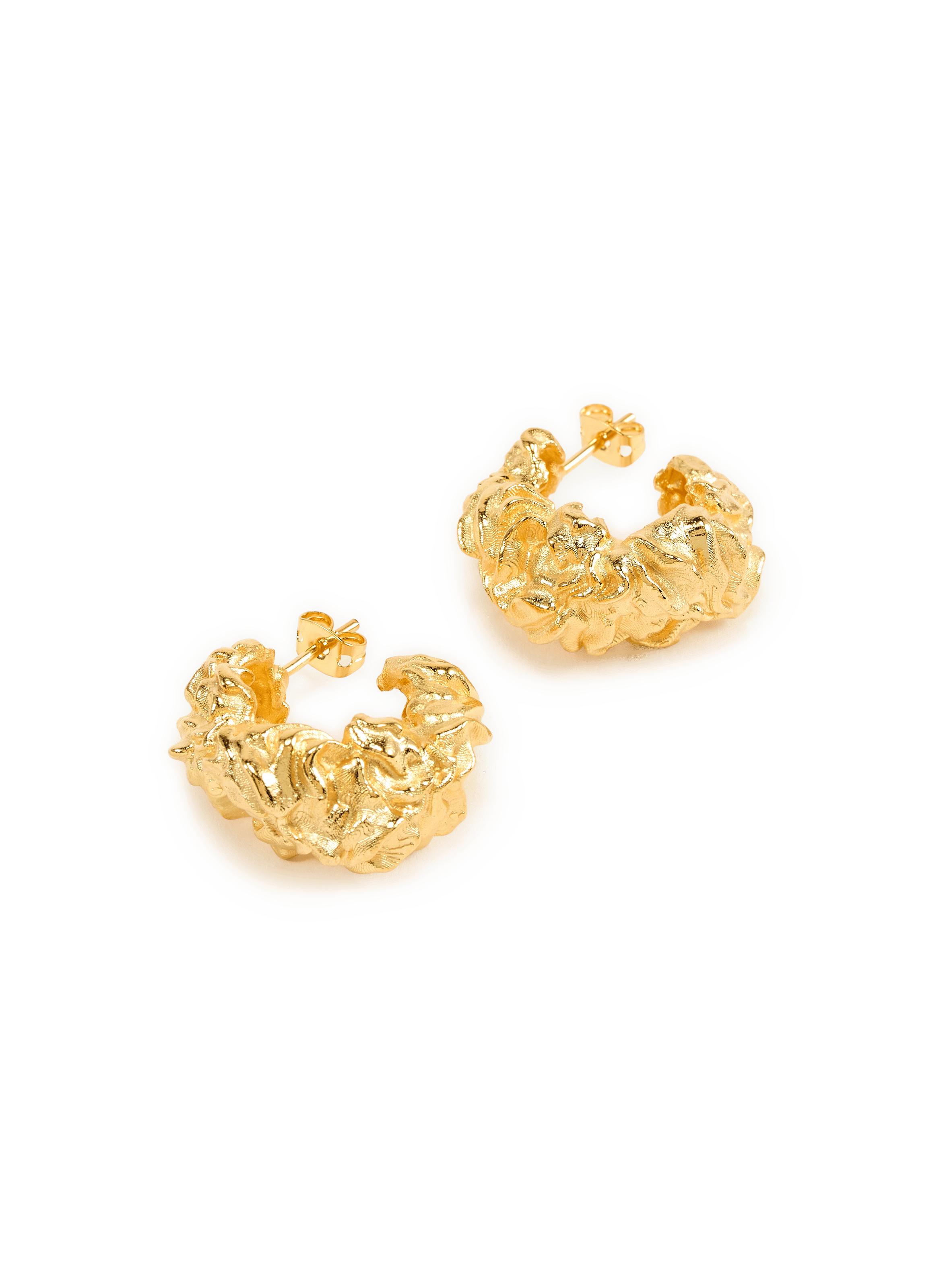 Pleated Earrings JOANNA LAURA CONSTANTINE Golden