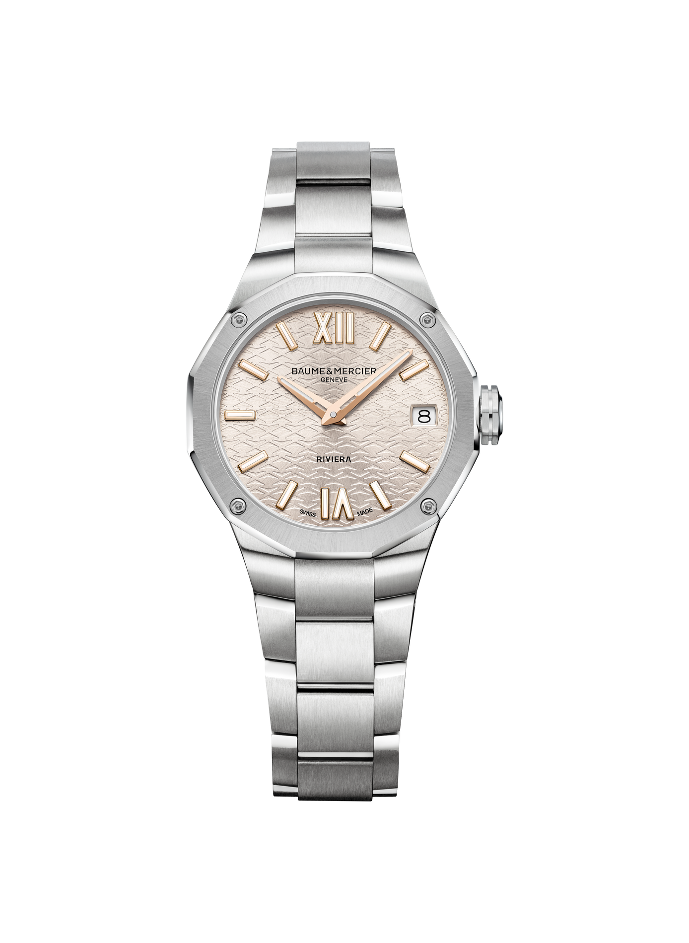 Montre quartz Riviera en acier inoxydable BAUME & MERCIER Argent