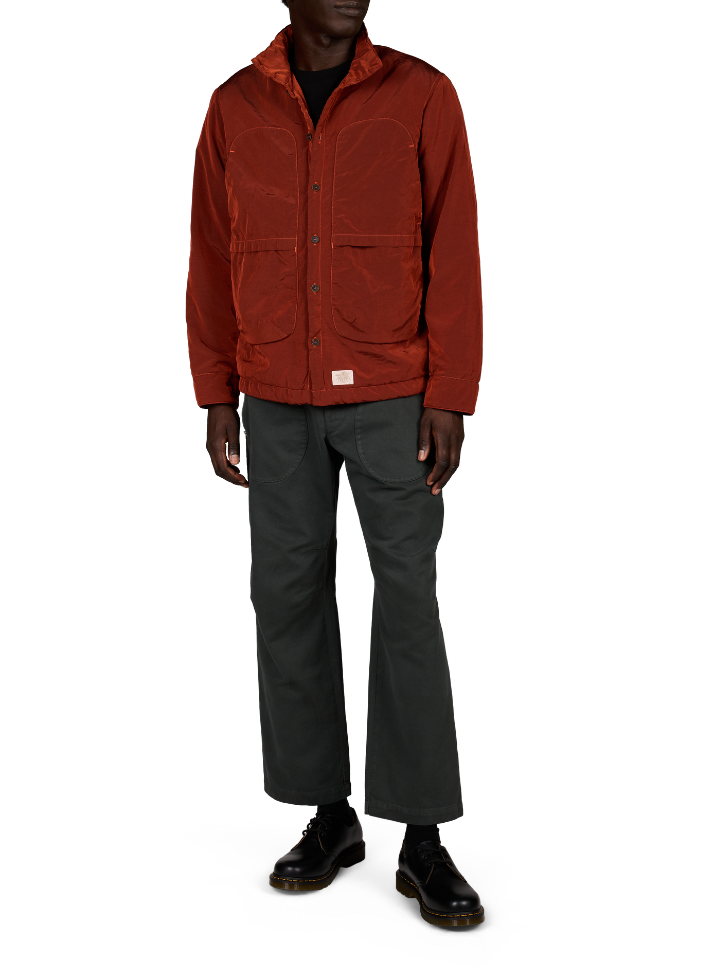 Light straight jacket with high collar RANRA Red
