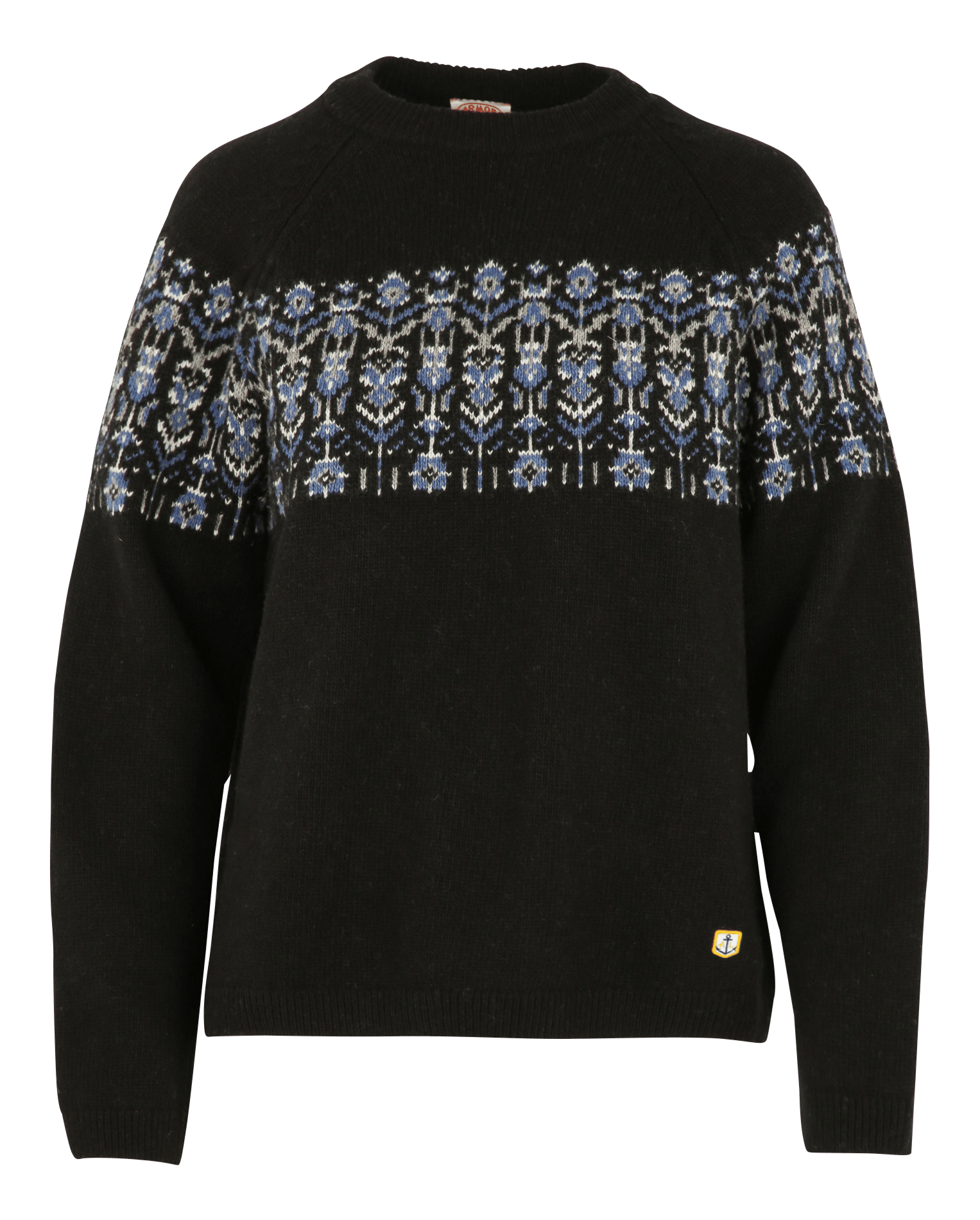 Pull col rond en laine mélangée heritage ARMOR-LUX Noir