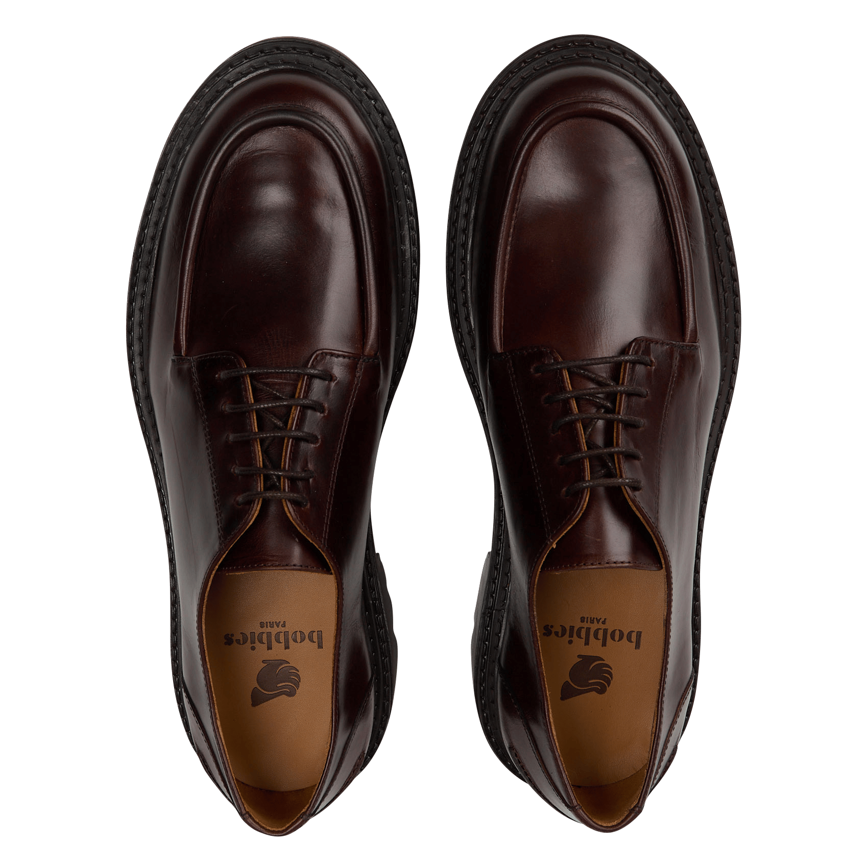 Plateau Derby schoenen van leer Abel BOBBIES Bruin