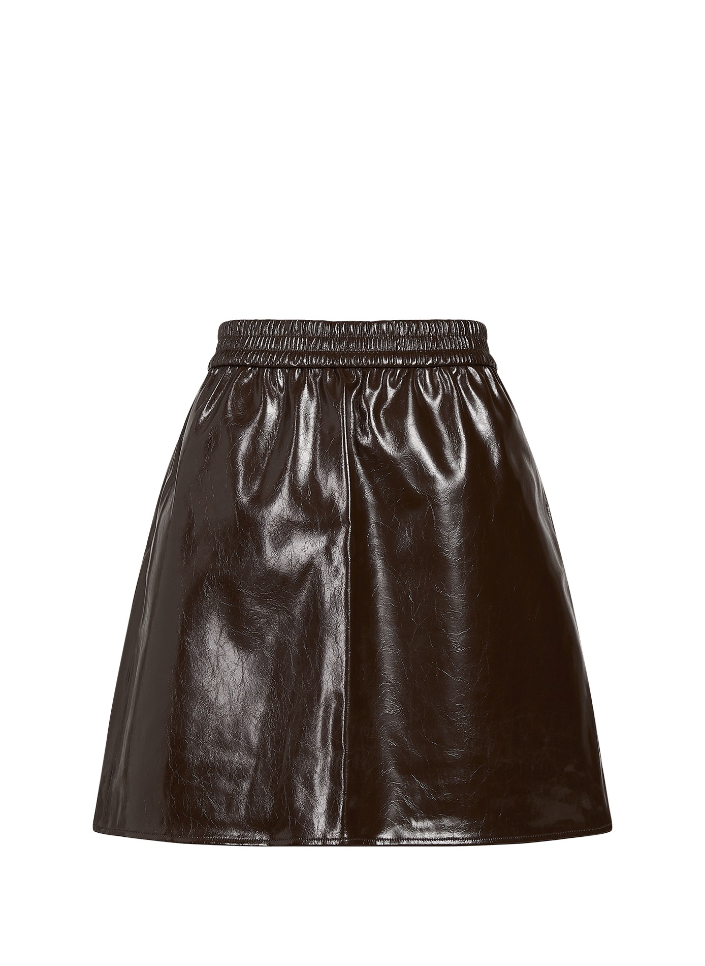 Short vinyl skirt VILA Brown