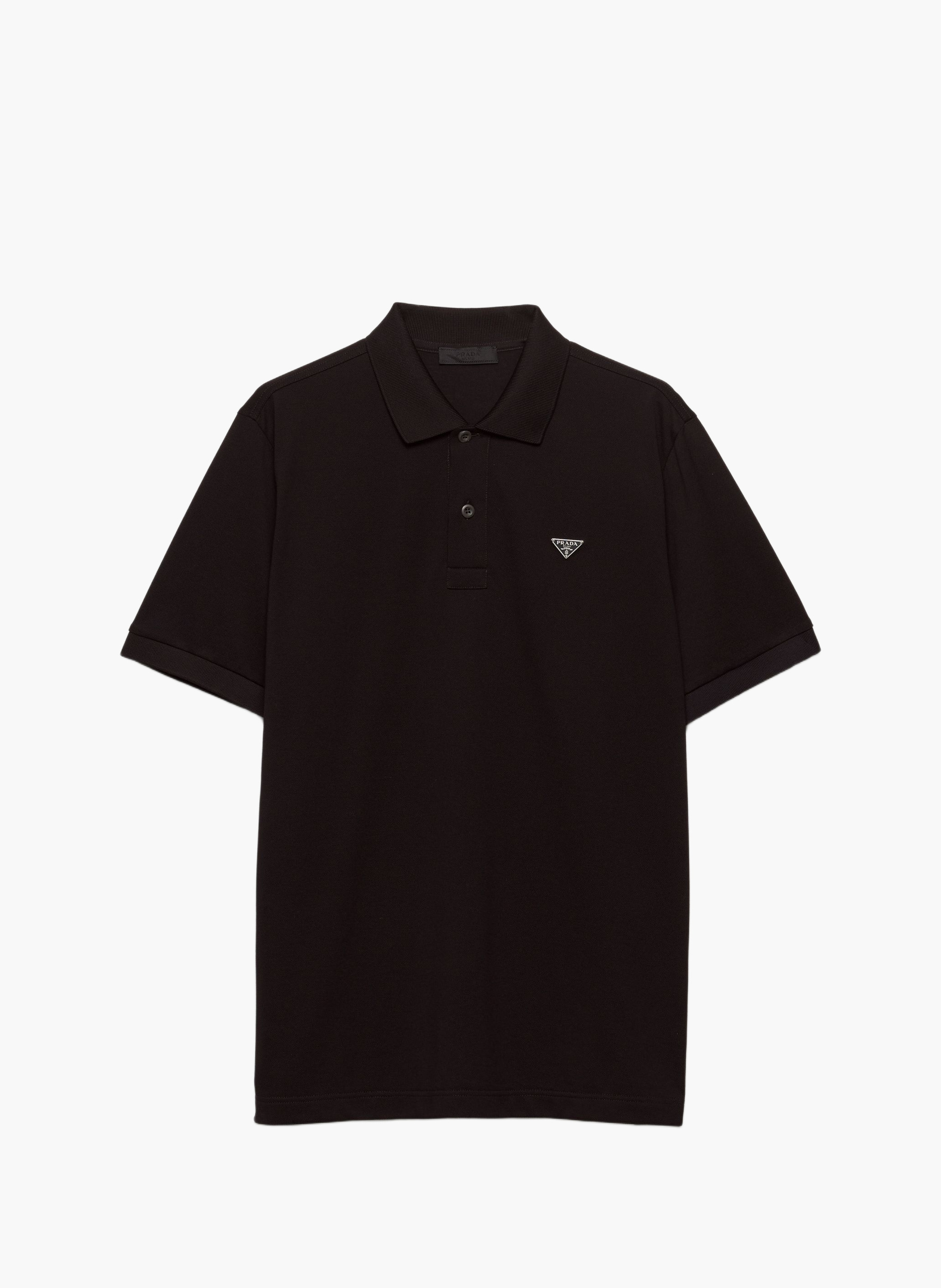 Polo en piqué PRADA Noir