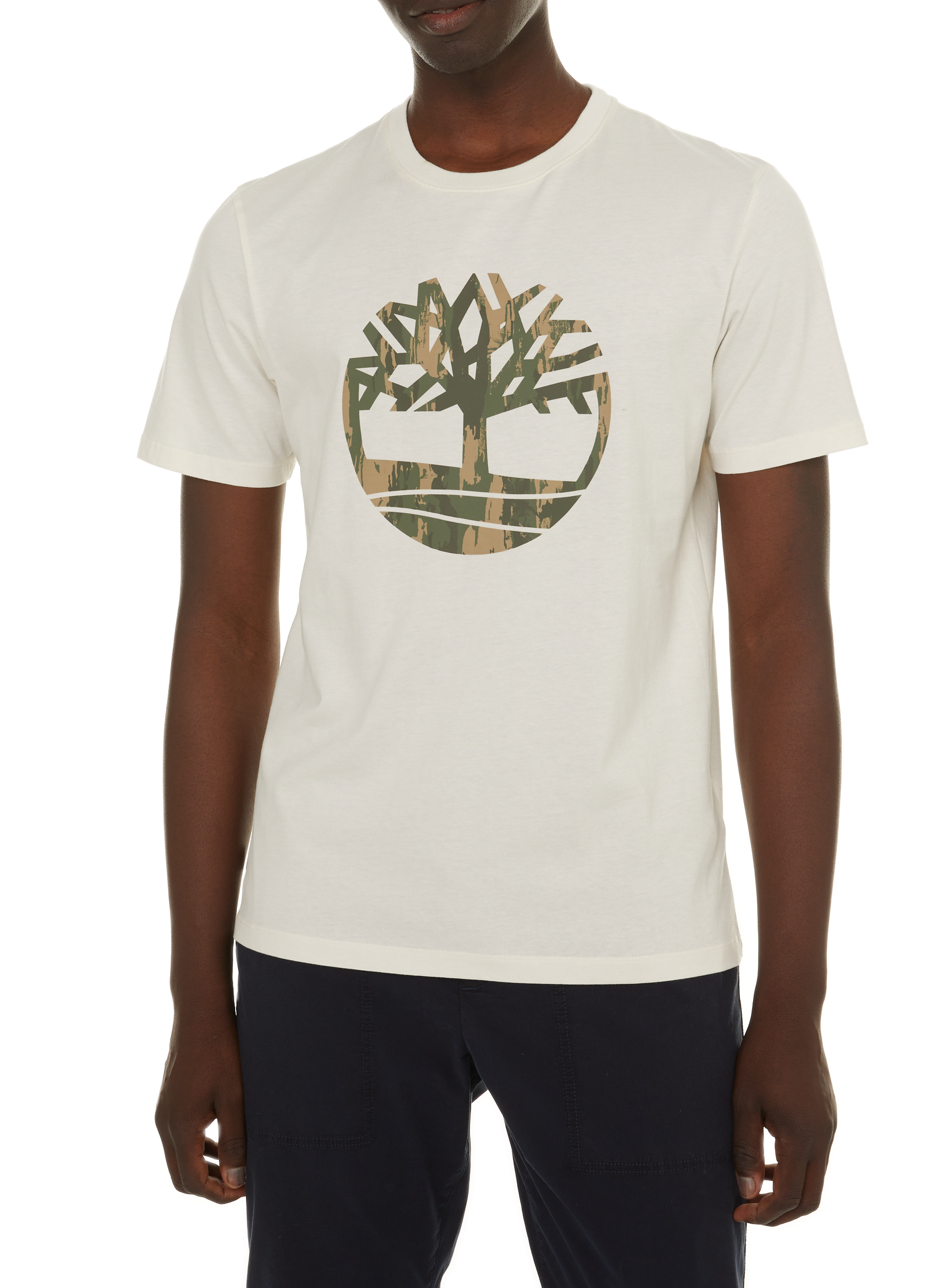 T-Shirt mit Militärmuster TIMBERLAND Weiss