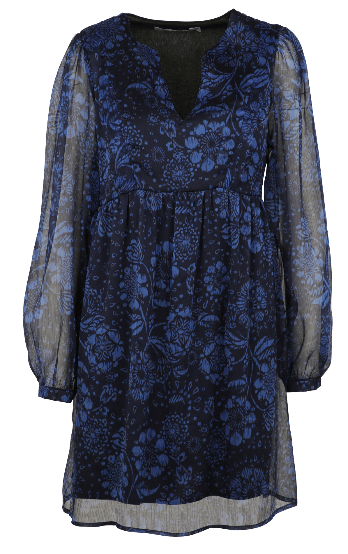 Losvallende jurk met bloemenprint LA FEE MARABOUTEE Blauw