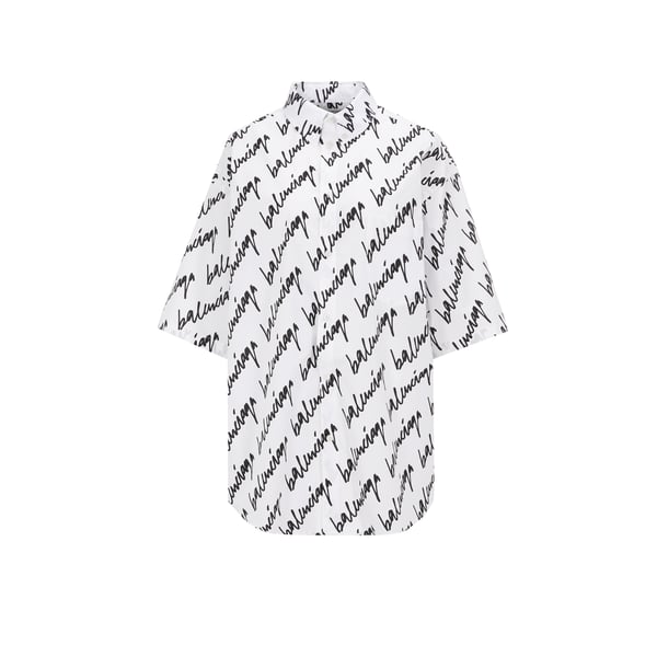 Chemise monogrammée en popeline de coton