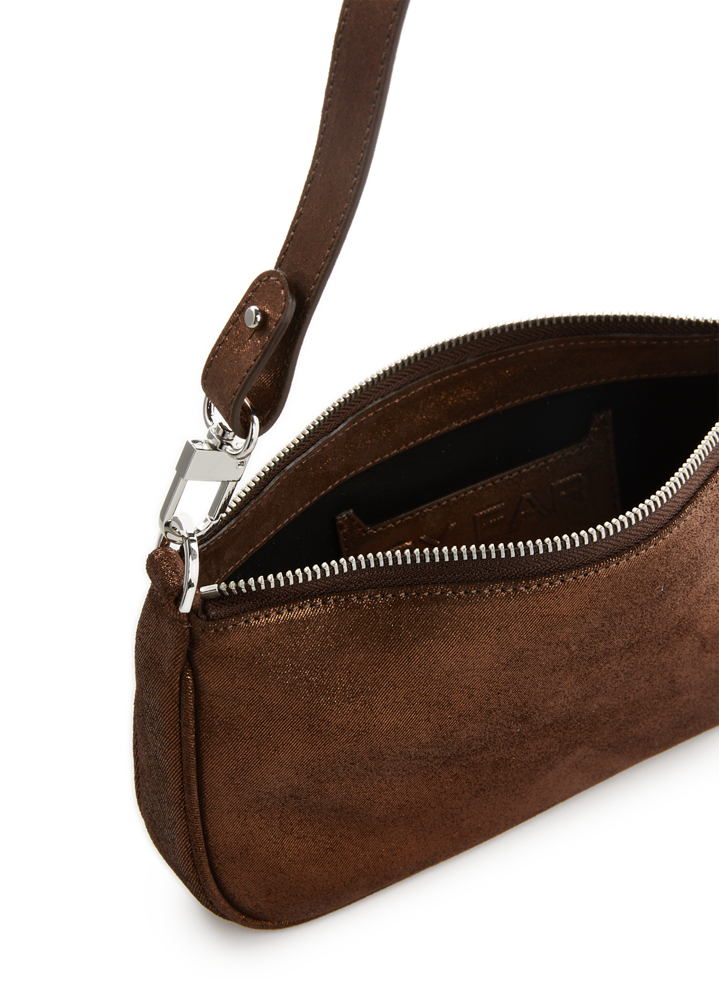 Sac à main Rachel bear en cuir BY FAR Marron