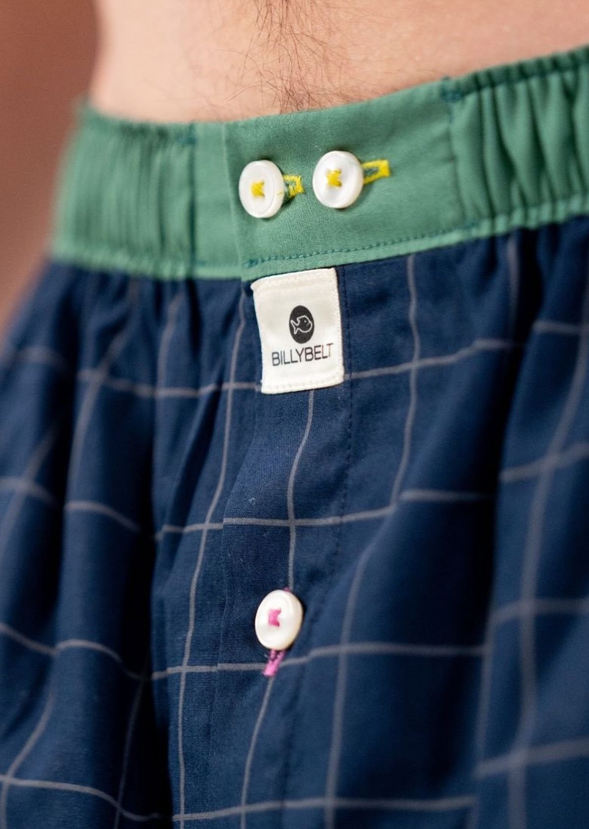 Caleçon en coton biologique BILLYBELT Bleu