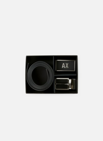 Leather belt with 2 buckles ARMANI EXCHANGE Leather belt with 2 buckles ARMANI EXCHANGE
