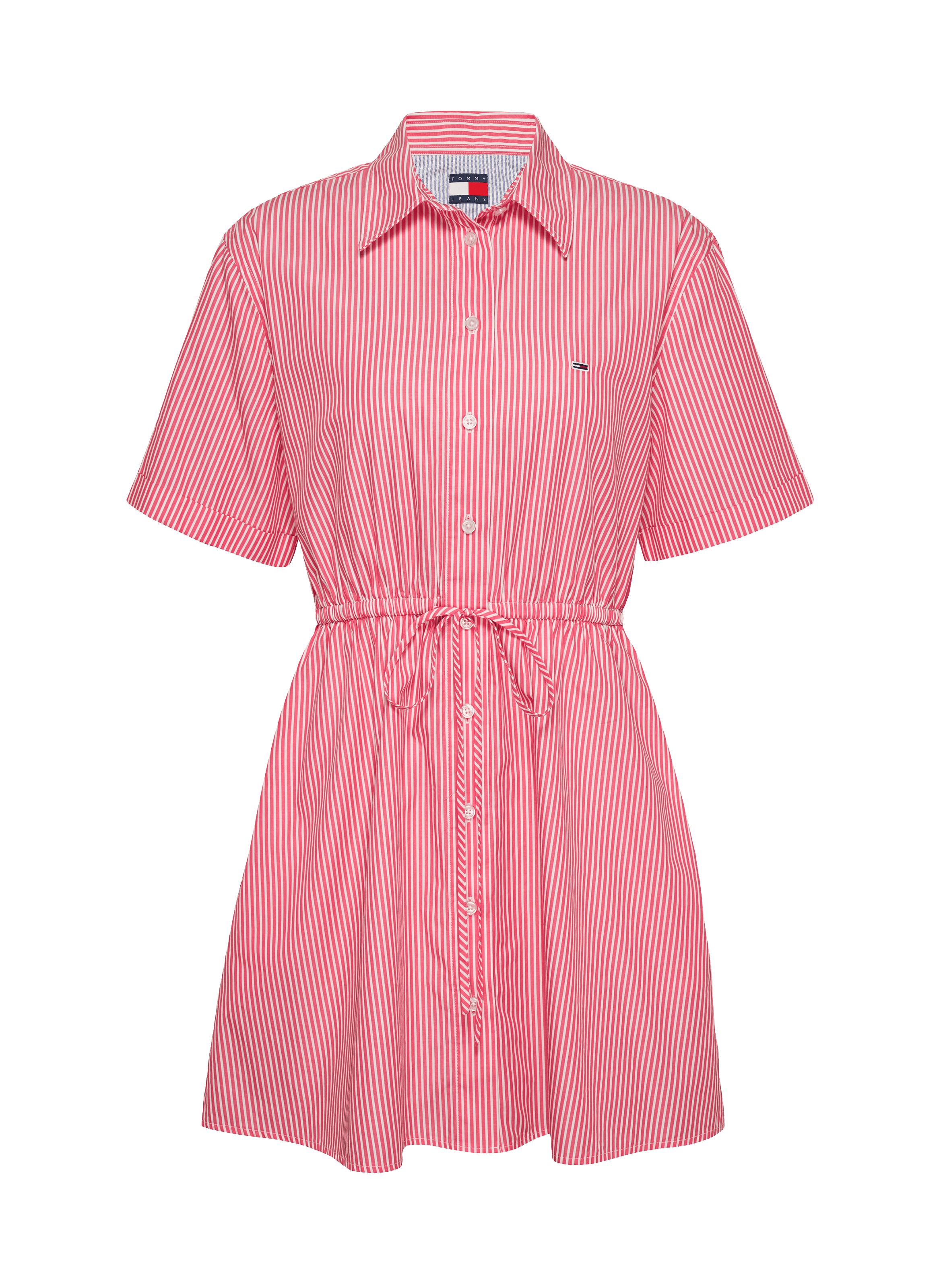 Robe chemise à rayures  TOMMY HILFIGER Rose