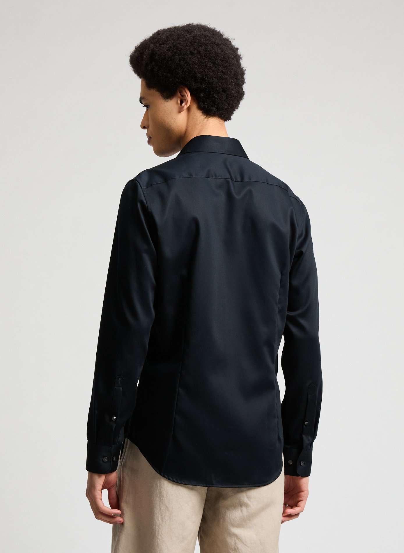 Chemise slim sans repassage SEIDENSTICKER Noir